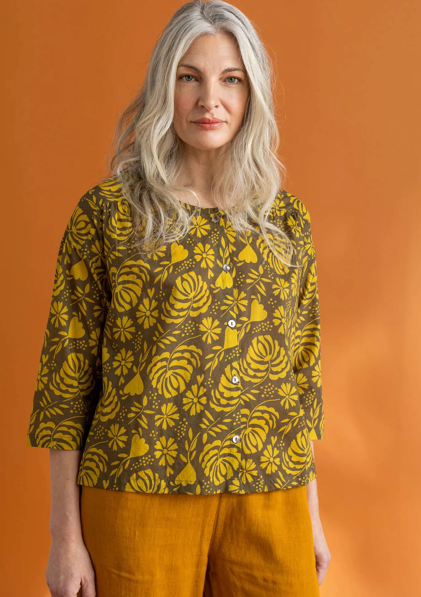 Gudrun Sjödén Bluse „Hedda“ aus Bio-Baumwollgewebe^ Blusen