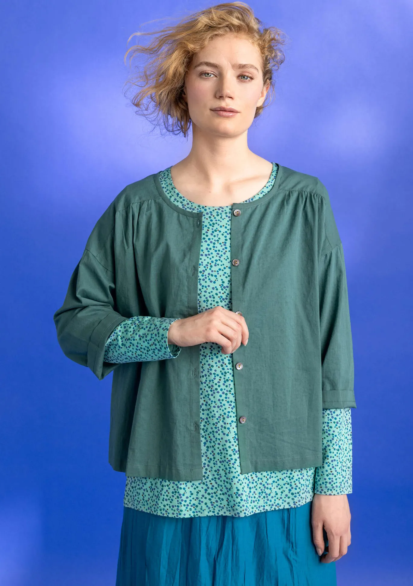Gudrun Sjödén Bluse „Hedda“ aus Bio-Baumwollgewebe^ Blusen