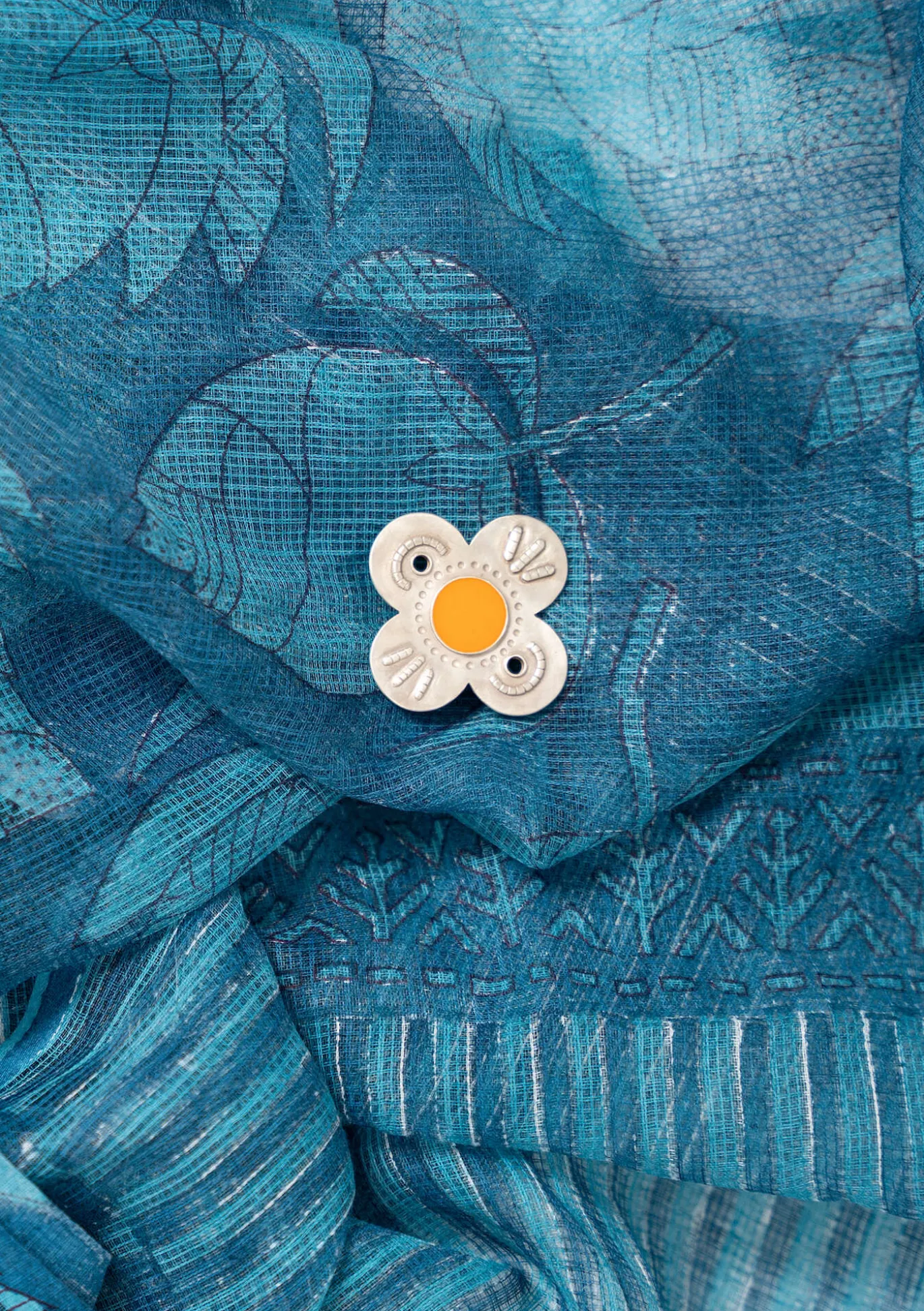 Gudrun Sjödén Brosche „Flower“ aus^ Accessoires | Schmuck