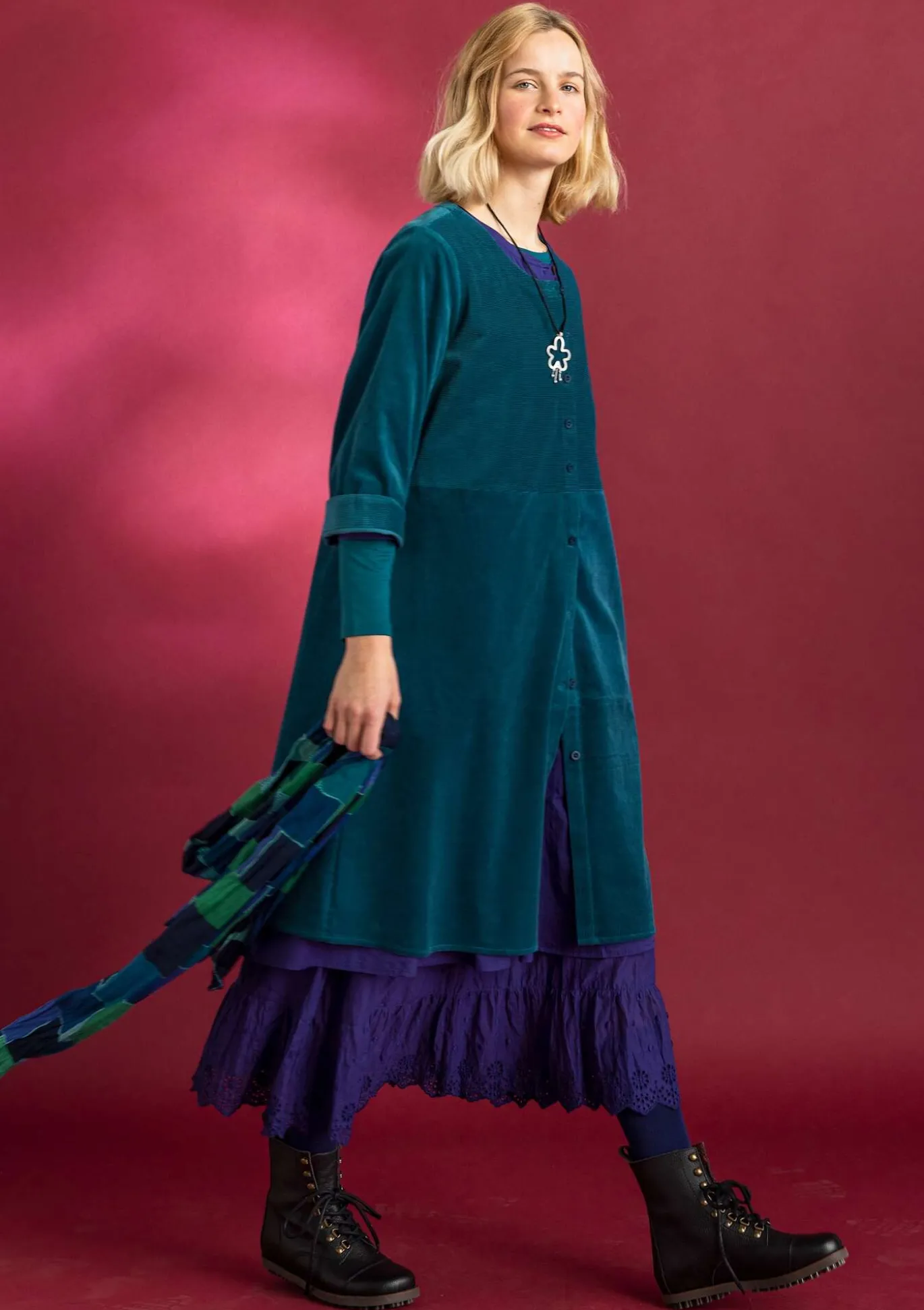 Gudrun Sjödén Cordkleid aus Bio-Baumwolle/Elasthan^ Kleider