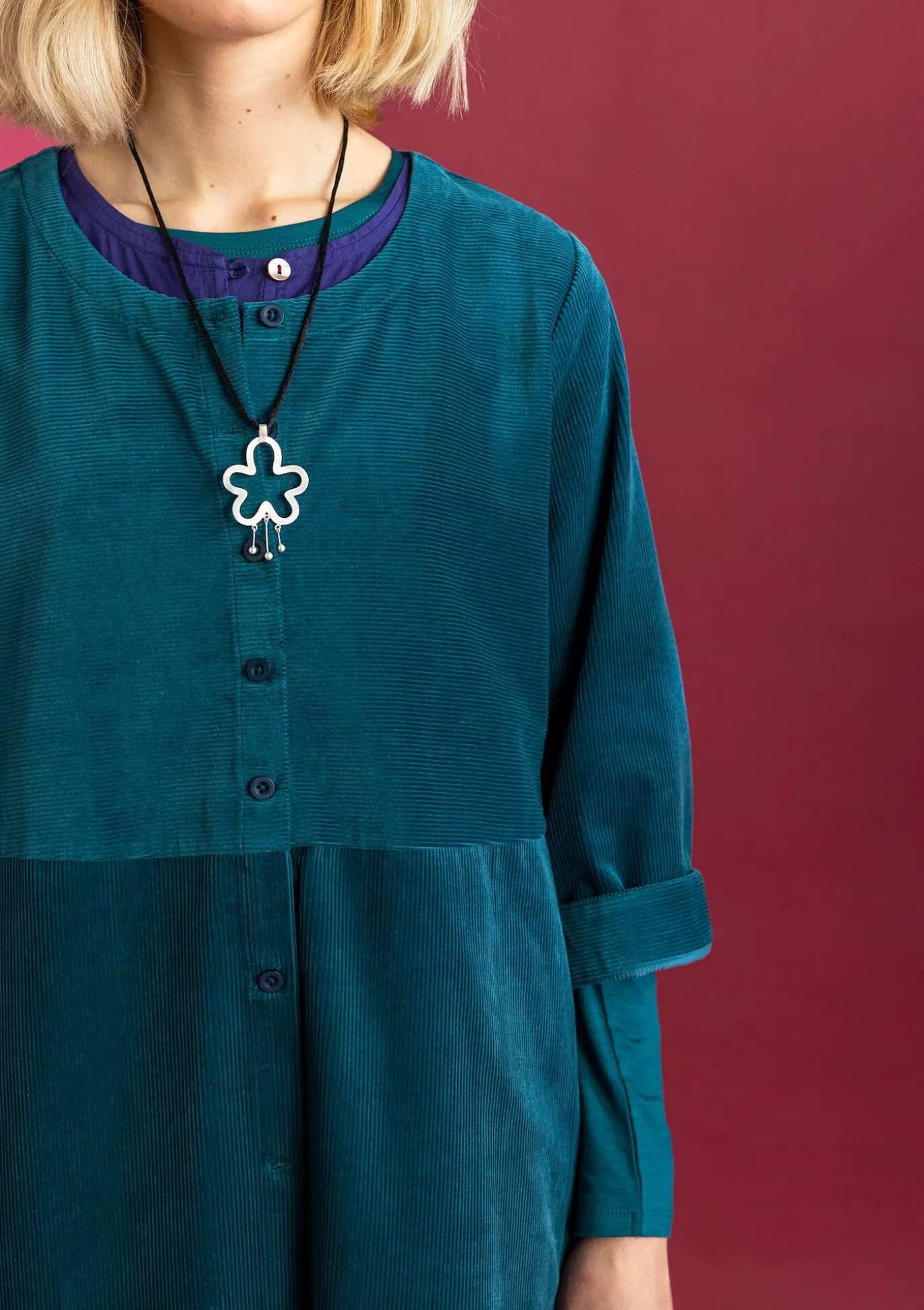 Gudrun Sjödén Cordkleid aus Bio-Baumwolle/Elasthan^ Kleider