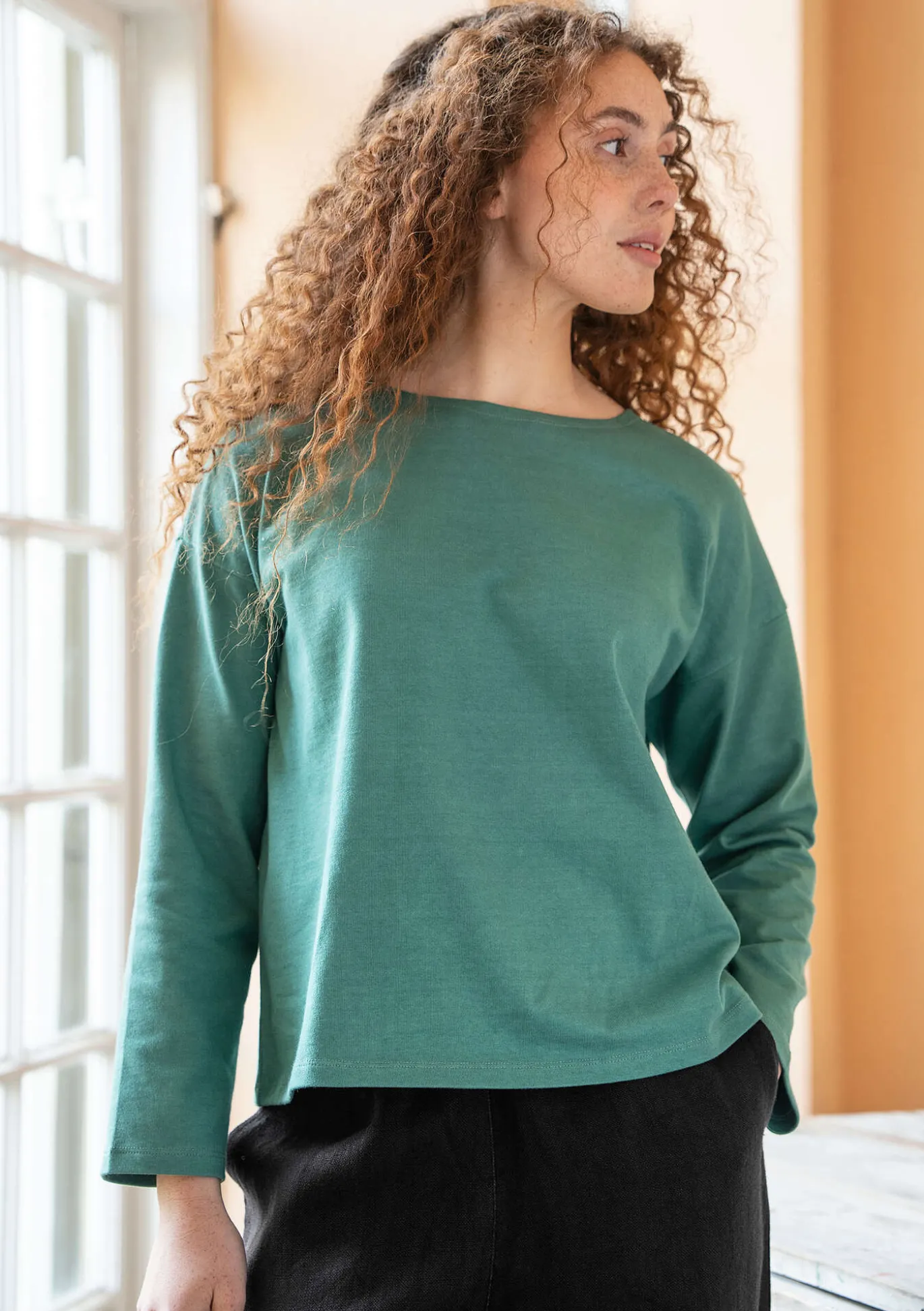 Gudrun Sjödén Einfarbiges Shirt aus Bio-Baumwolle^ Pullover & Shirts