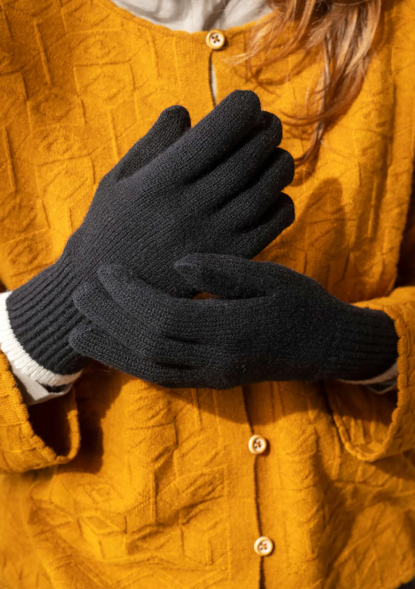 Gudrun Sjödén Fingerhandschuhe aus Lammwolle^ Accessoires