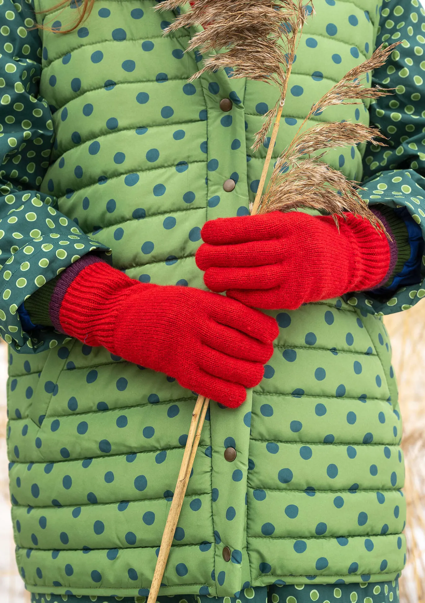 Gudrun Sjödén Fingerhandschuhe aus Lammwolle^ Accessoires