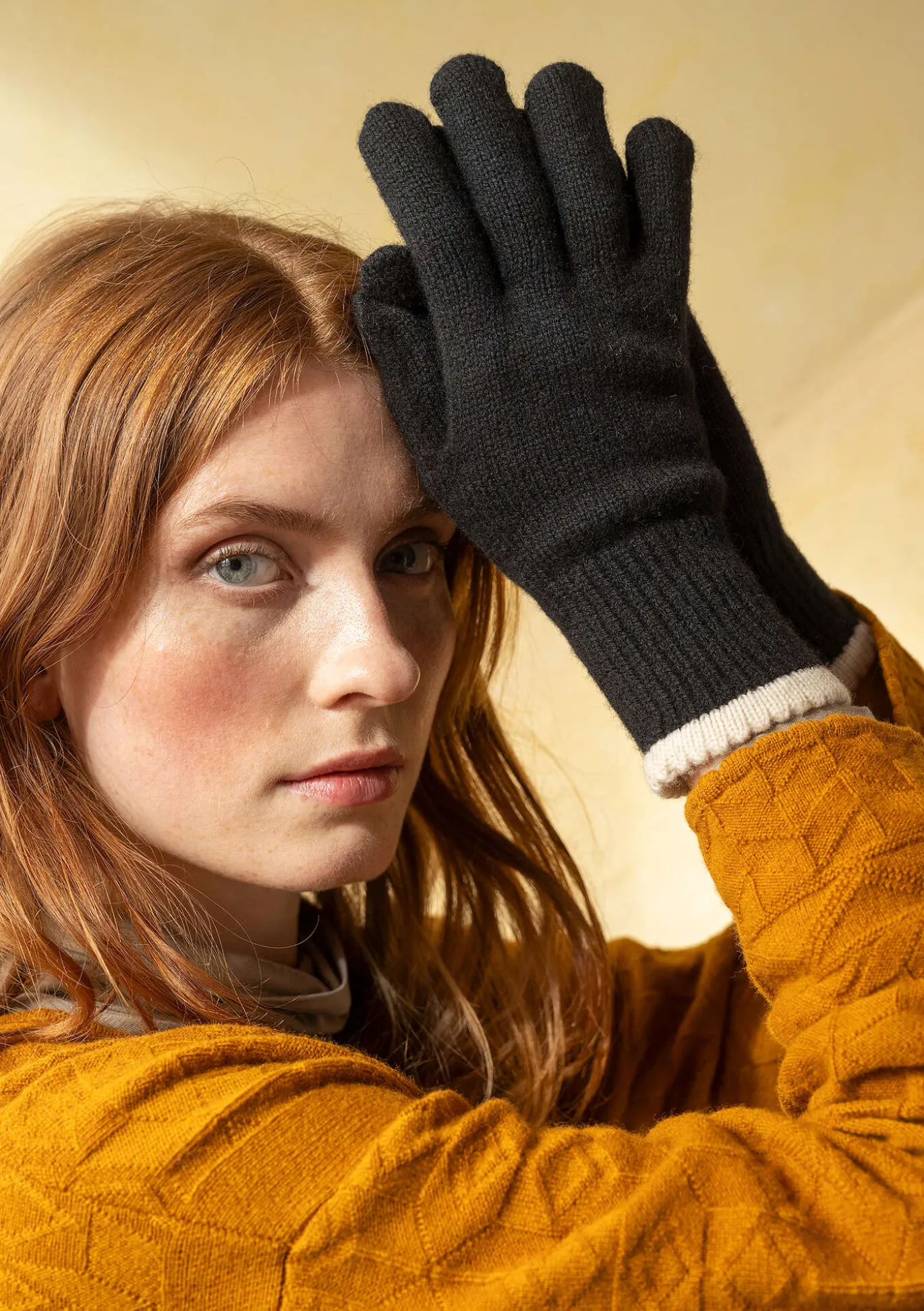 Gudrun Sjödén Fingerhandschuhe aus Lammwolle^ Accessoires