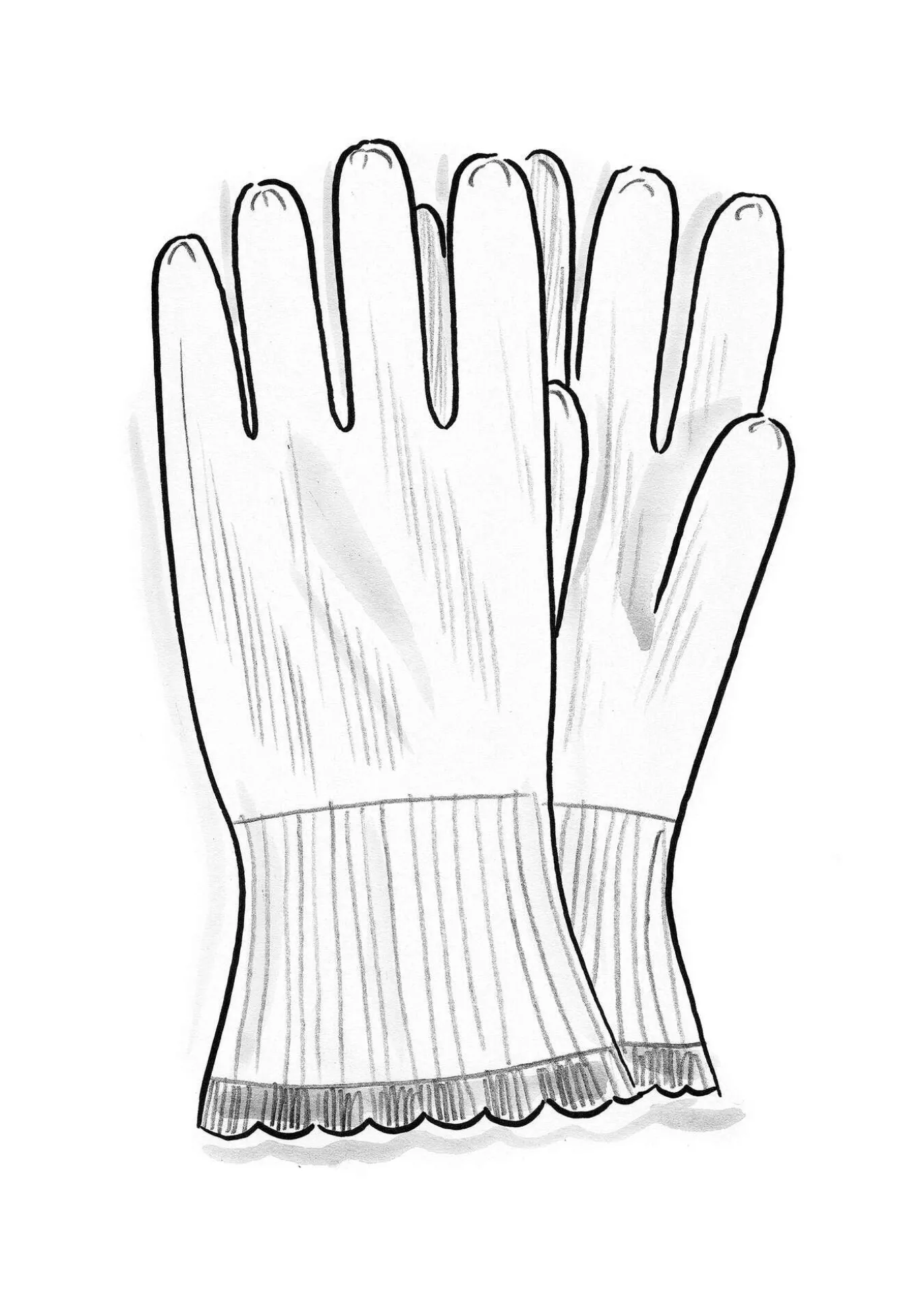 Gudrun Sjödén Fingerhandschuhe aus Lammwolle^ Accessoires