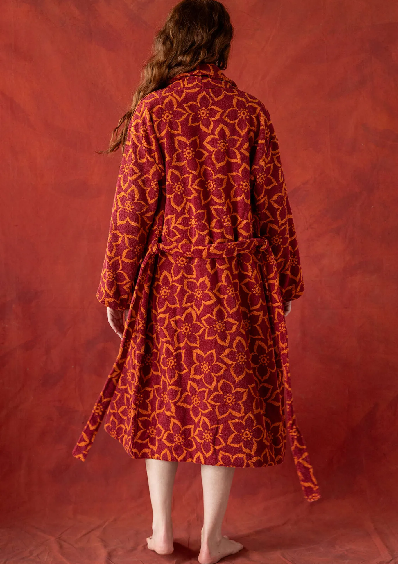 Gudrun Sjödén Frottee-Morgenmantel „Stars“ aus Bio-Baumwolle^ Wäsche & Loungewear