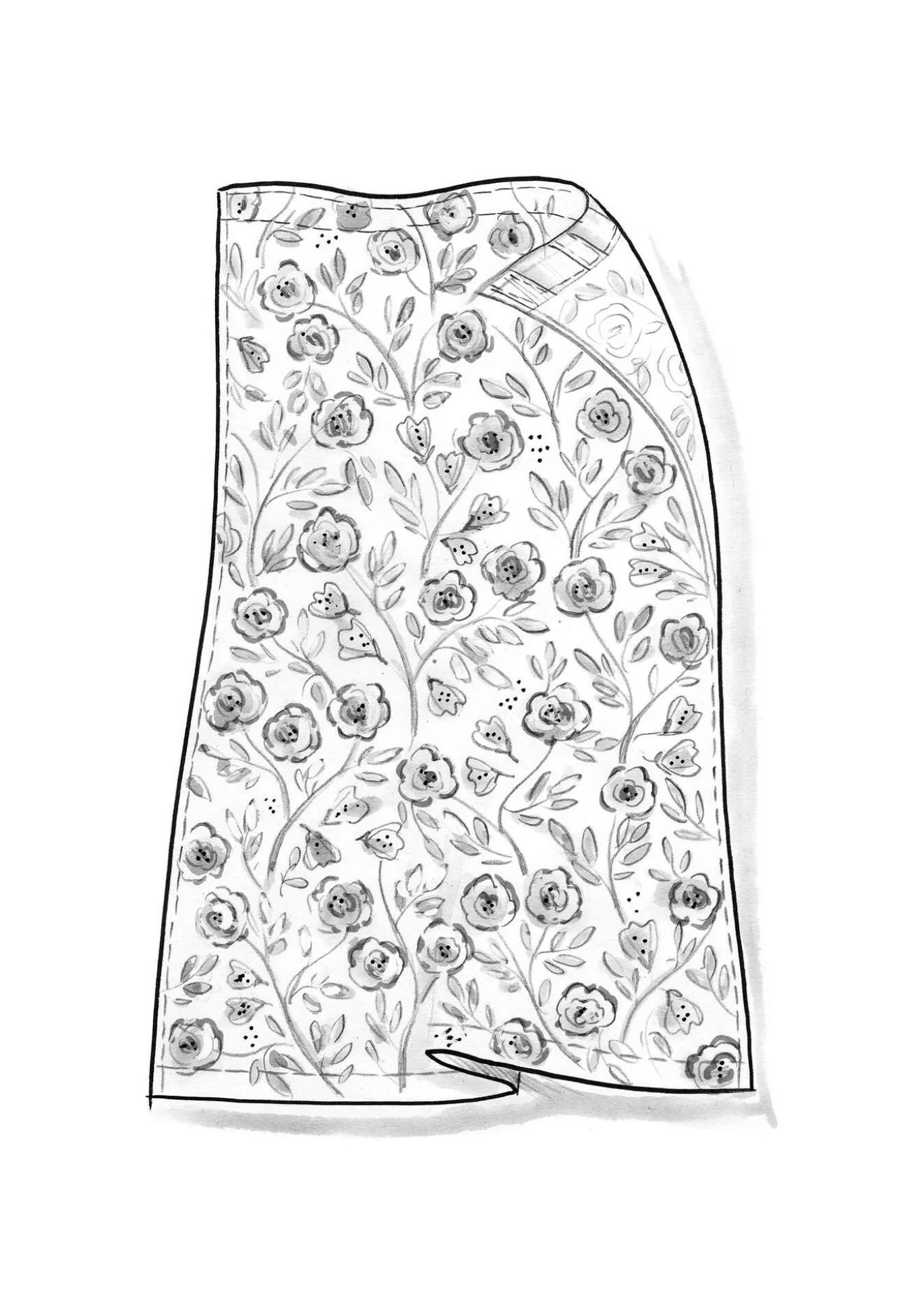 Gudrun Sjödén Gardine „Wild rose“ aus Leinen/Bio-Baumwolle^ Gardinen | Heimtextilien