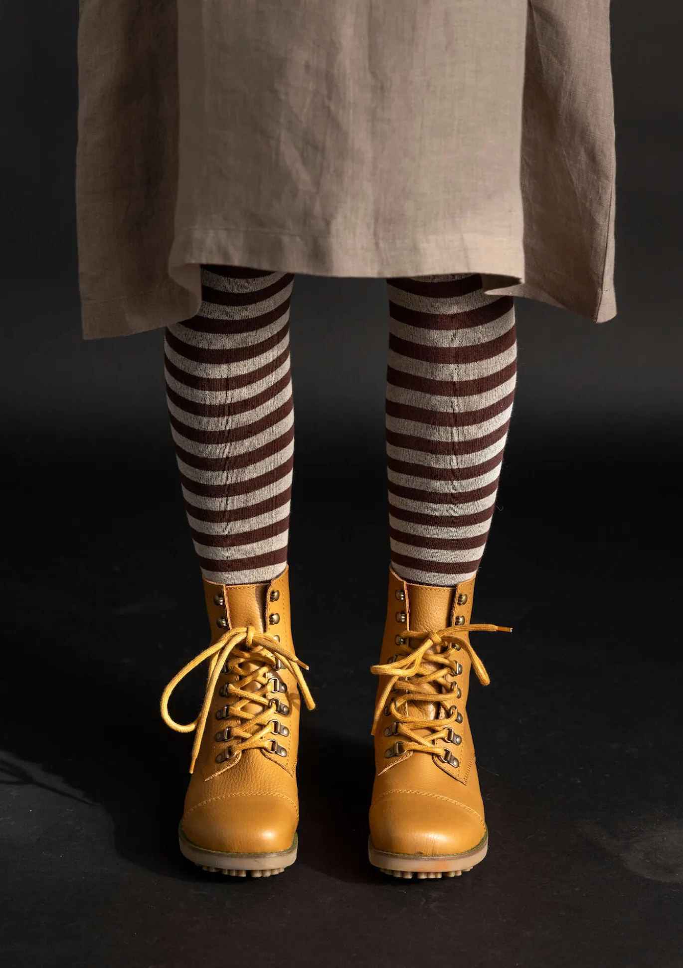 Gudrun Sjödén Gestreifte Strumpfhose aus Bio-Baumwolle^ Accessoires