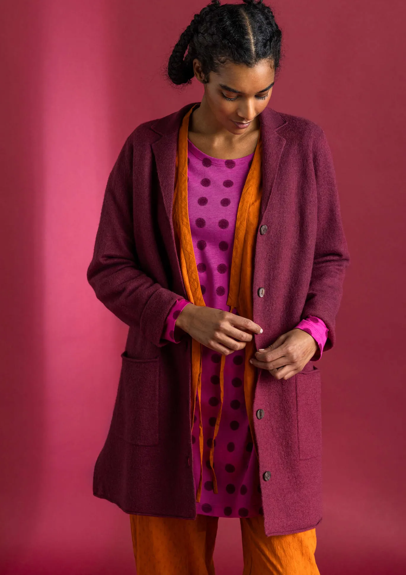Gudrun Sjödén Gestrickter Blazer aus gefilzter Bio-Wolle^ Jacken & Mäntel | Strickjacken
