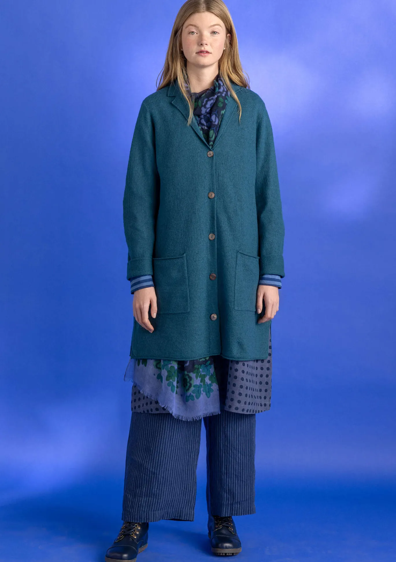 Gudrun Sjödén Gestrickter Blazer aus gefilzter Bio-Wolle^ Jacken & Mäntel | Strickjacken