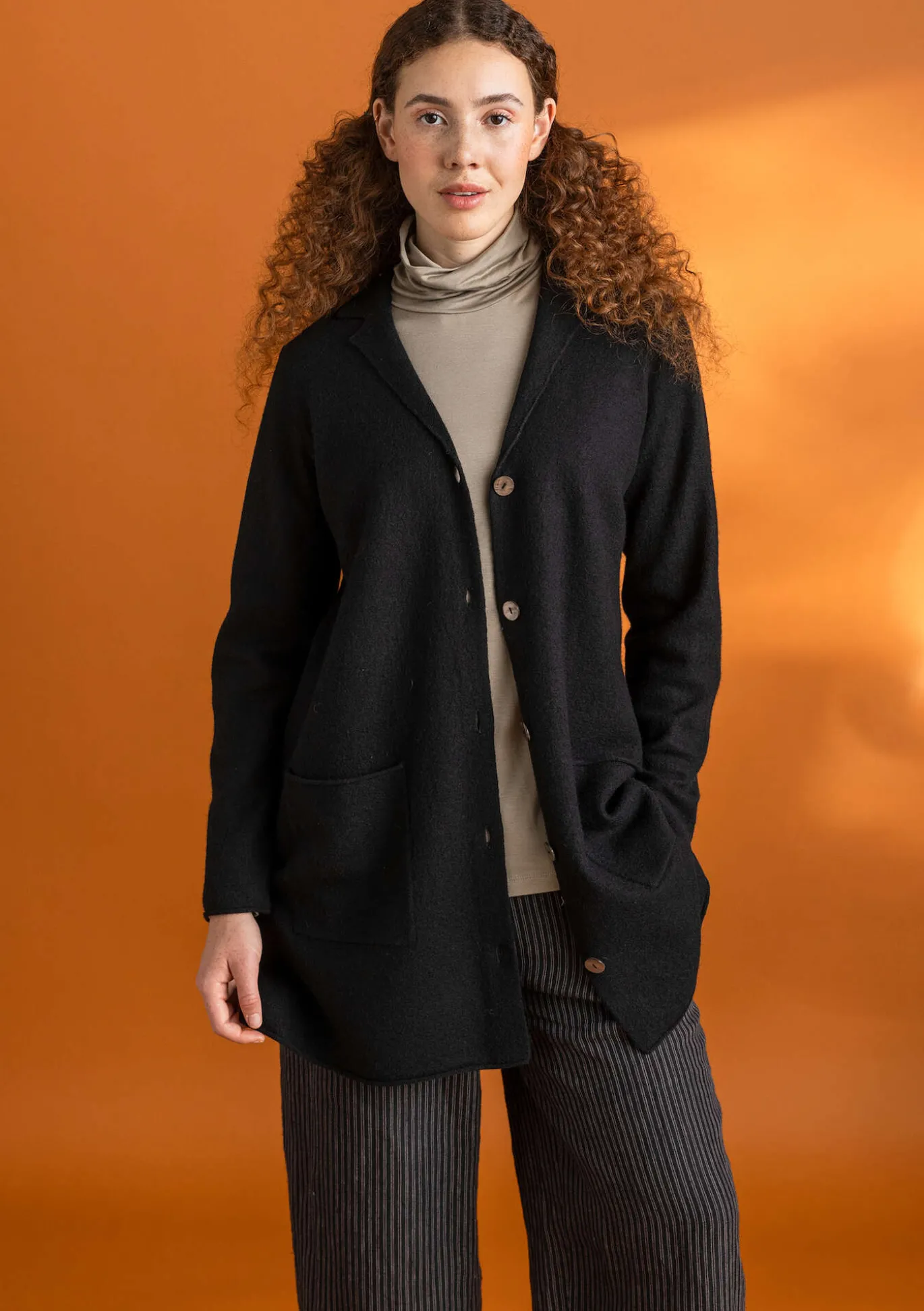 Gudrun Sjödén Gestrickter Blazer aus gefilzter Bio-Wolle^ Jacken & Mäntel | Strickjacken