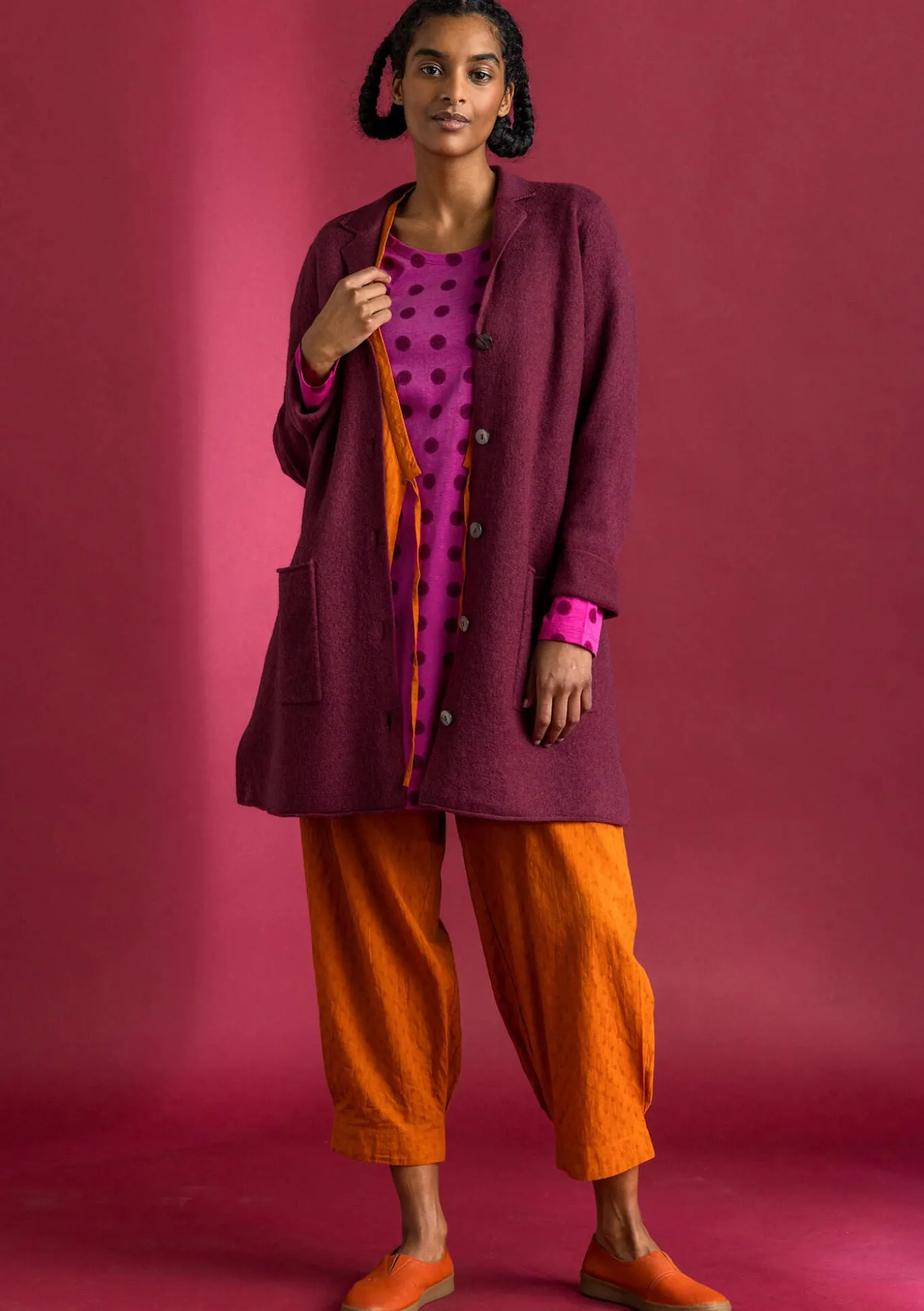 Gudrun Sjödén Gestrickter Blazer aus gefilzter Bio-Wolle^ Jacken & Mäntel | Strickjacken