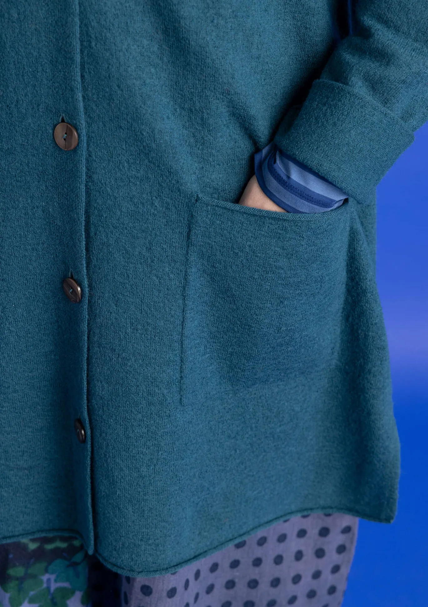 Gudrun Sjödén Gestrickter Blazer aus gefilzter Bio-Wolle^ Jacken & Mäntel | Strickjacken