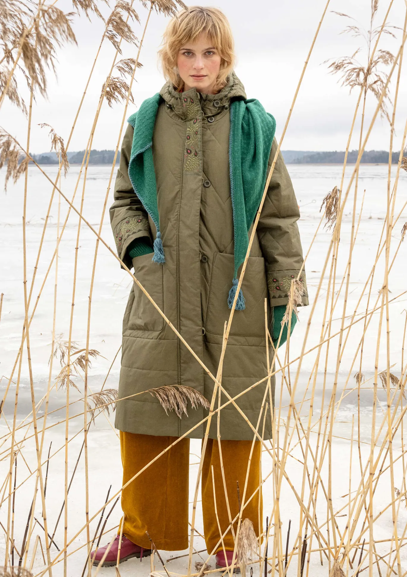Gudrun Sjödén Gewebter Steppmantel „Svalbard“^ Jacken & Mäntel