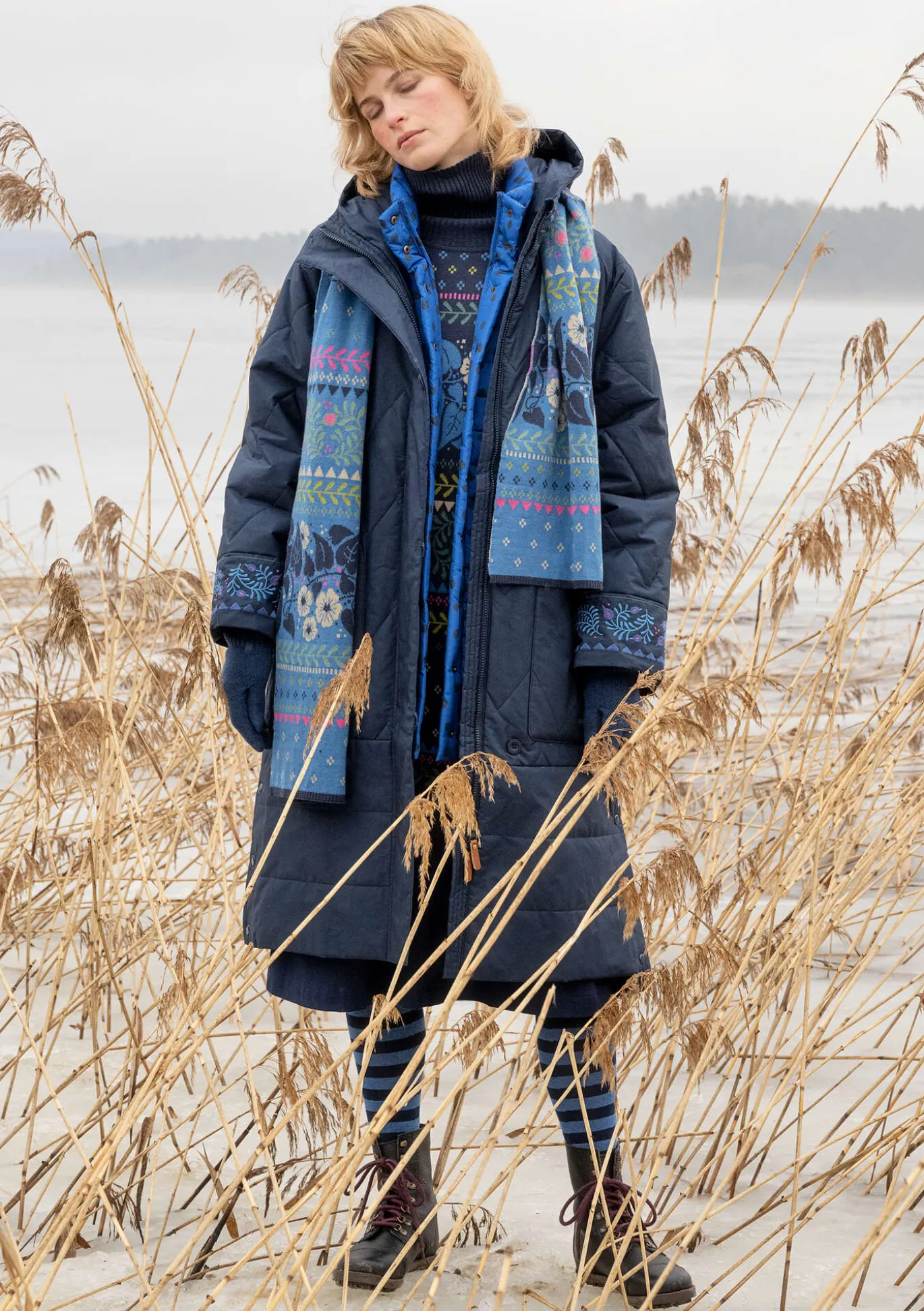 Gudrun Sjödén Gewebter Steppmantel „Svalbard“^ Jacken & Mäntel