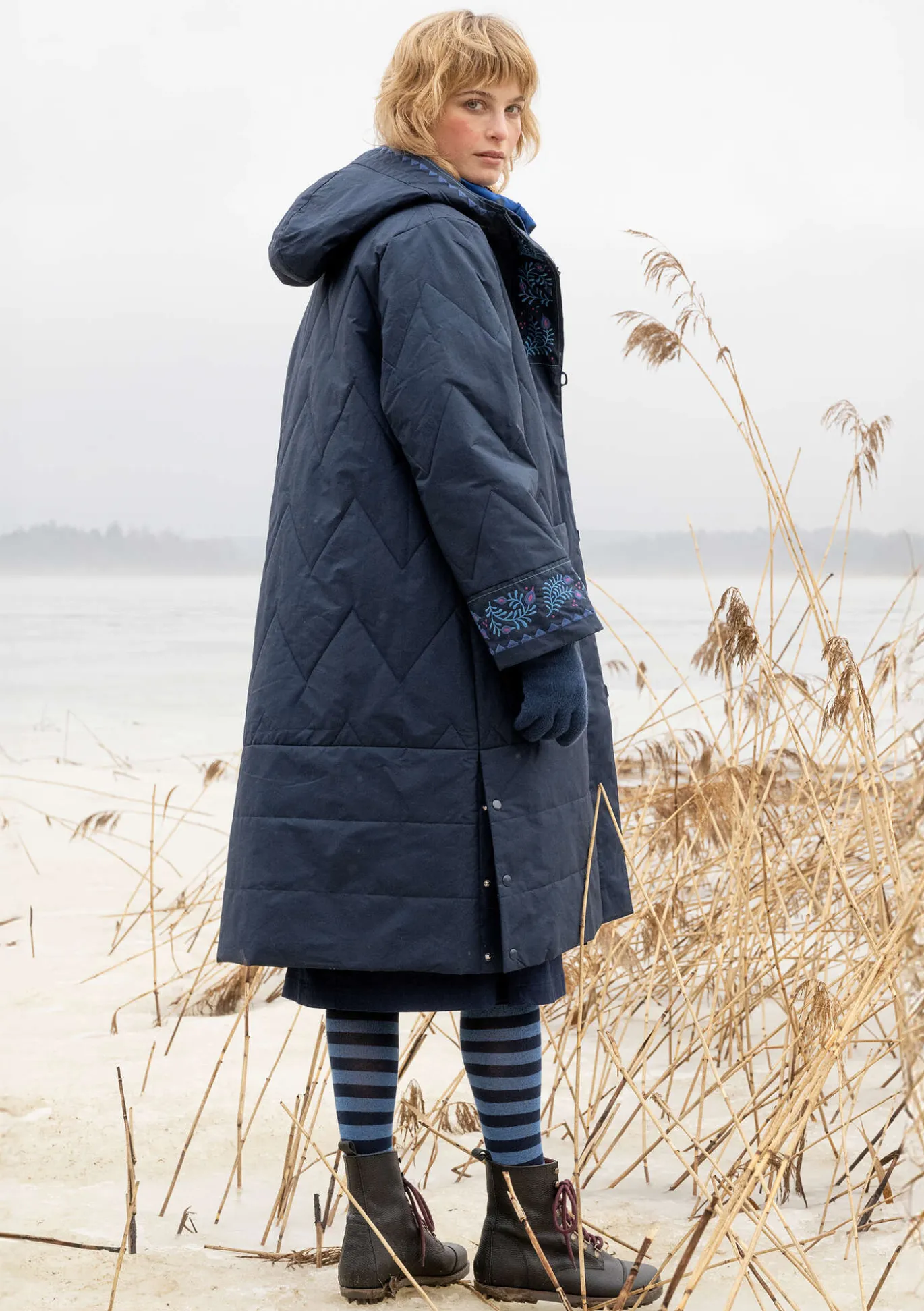 Gudrun Sjödén Gewebter Steppmantel „Svalbard“^ Jacken & Mäntel