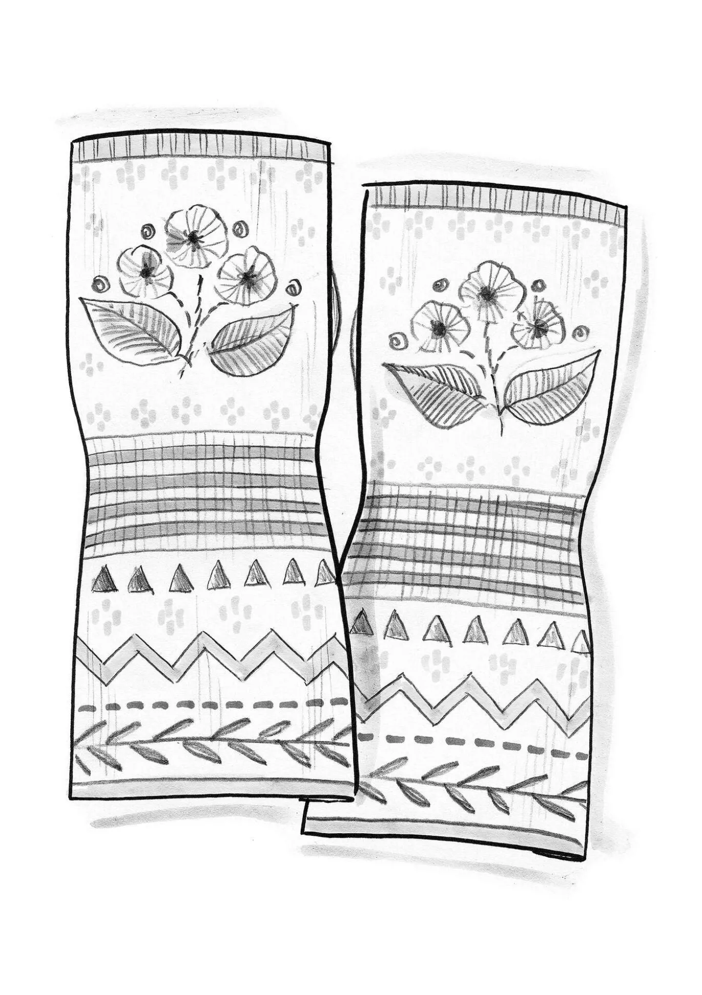 Gudrun Sjödén Handstulpen „Borealis“ aus Bio- und Recycling-Baumwolle/Wolle^ Accessoires