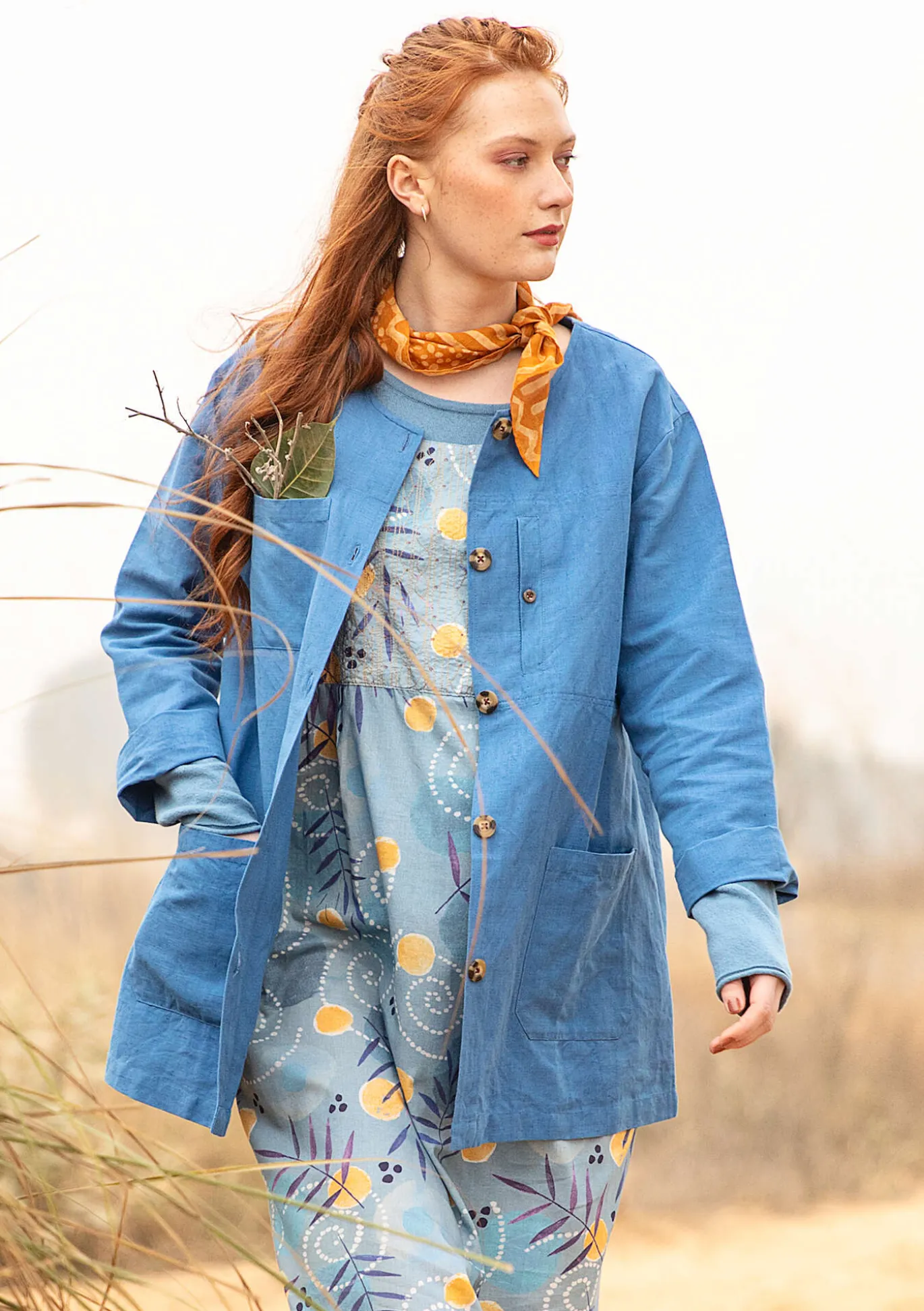 Gudrun Sjödén Jacke aus Leinen/Bio-Baumwolle^ Jacken & Mäntel
