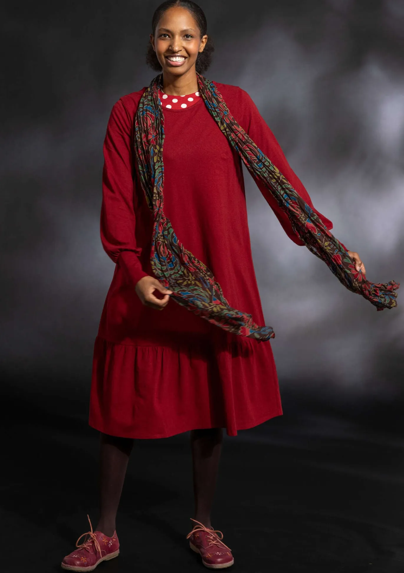 Gudrun Sjödén Jerseykleid aus Bio-Baumwolle/Leinen^ Kleider