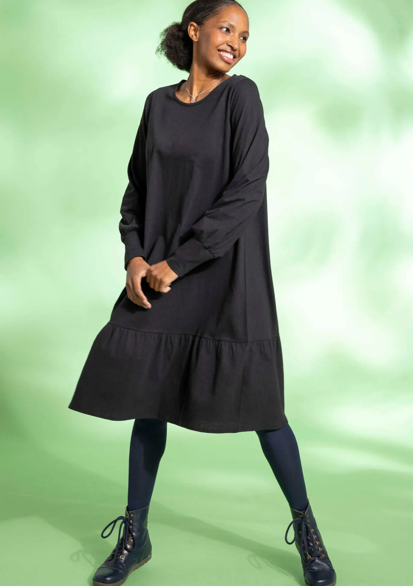 Gudrun Sjödén Jerseykleid aus Bio-Baumwolle/Leinen^ Kleider