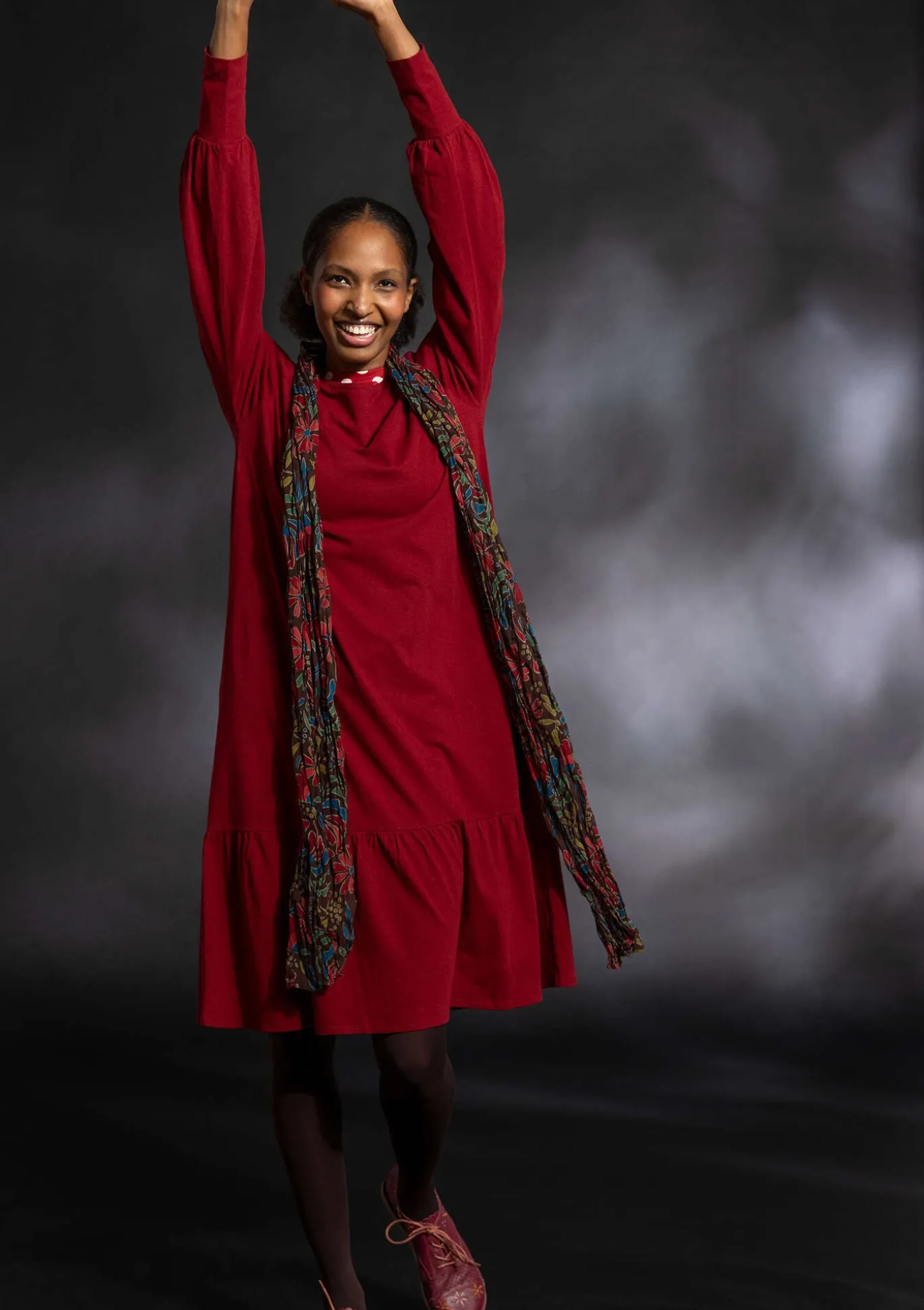 Gudrun Sjödén Jerseykleid aus Bio-Baumwolle/Leinen^ Kleider