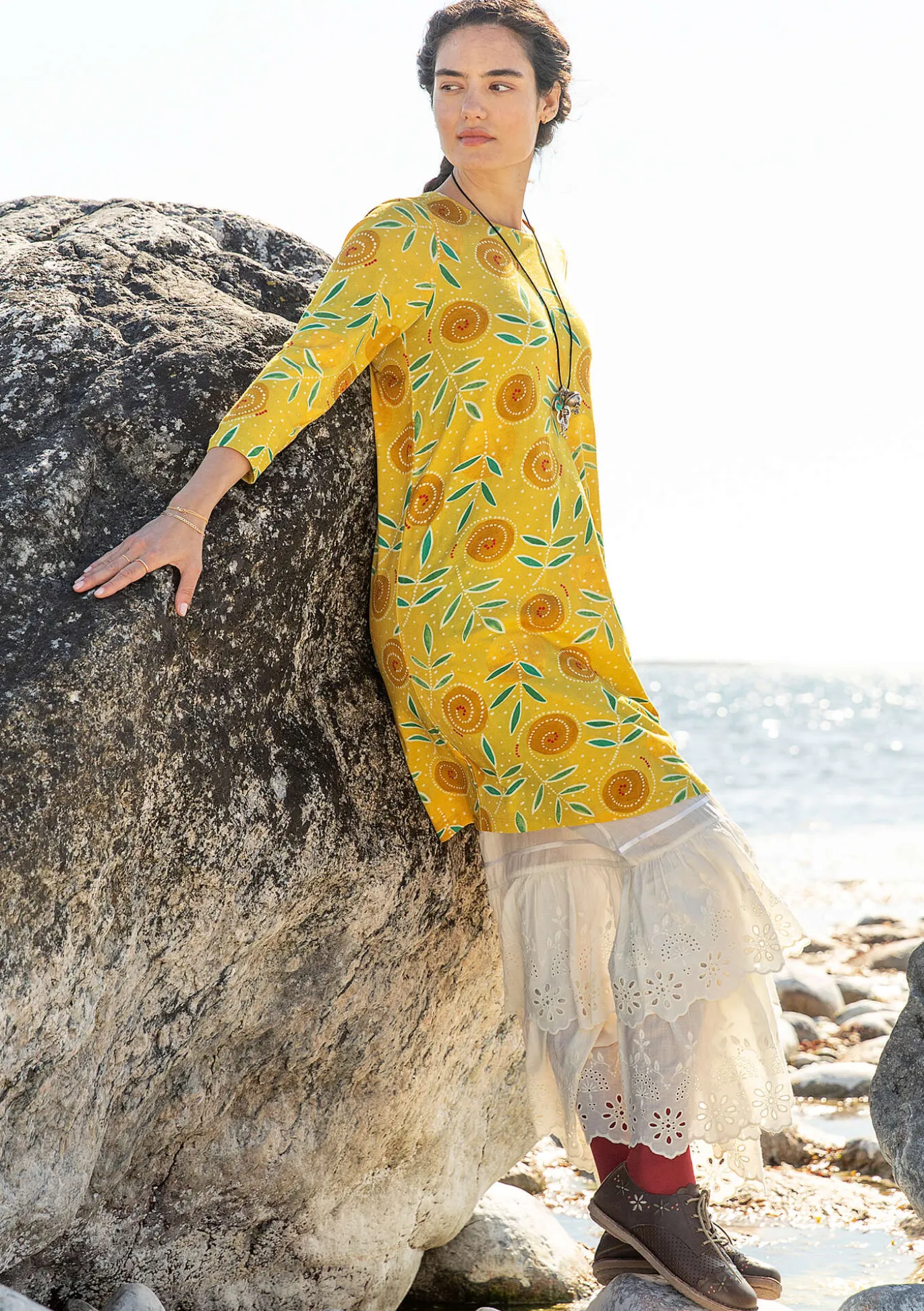Gudrun Sjödén Jerseykleid „Bhumika“ aus Bio-Baumwolle/Modal^ Kleider