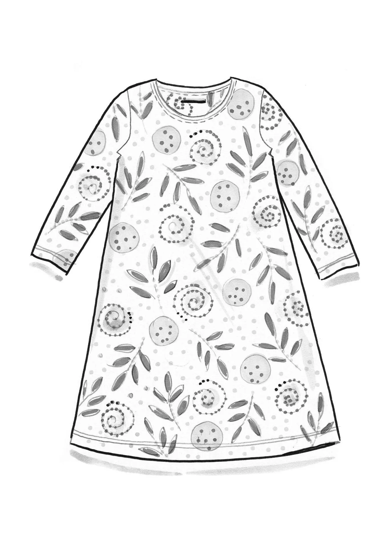 Gudrun Sjödén Jerseykleid „Bhumika“ aus Bio-Baumwolle/Modal^ Kleider