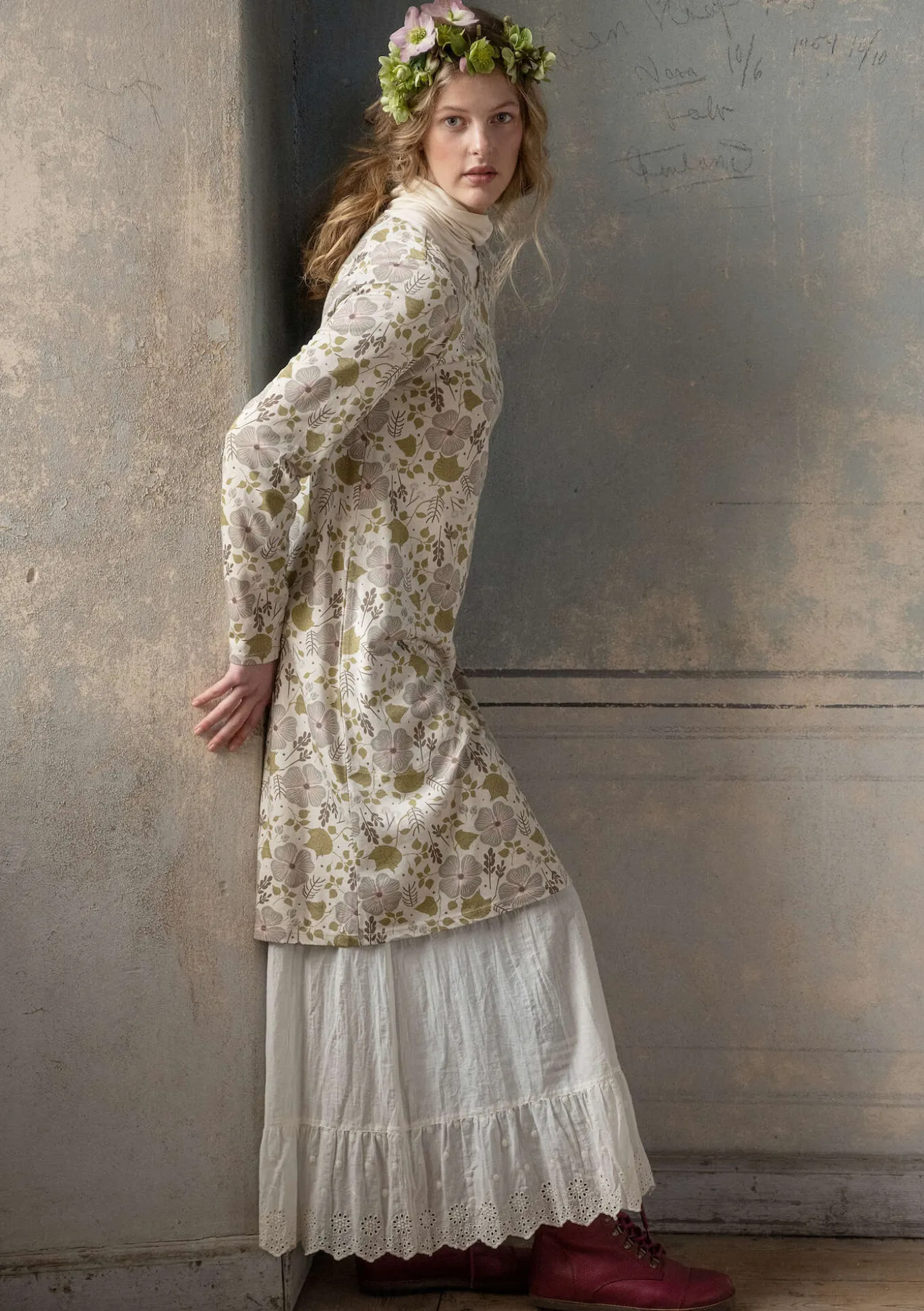 Gudrun Sjödén Jerseykleid „Höstanemone“ aus Bio-Baumwolle/Modal^ Kleider