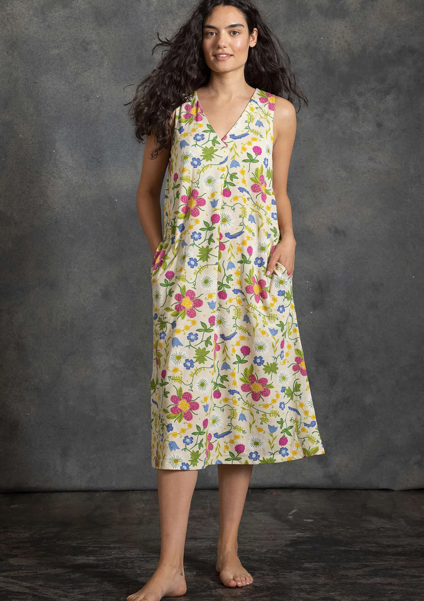 Gudrun Sjödén Jerseykleid „Midsommarsol“ aus Bio-Baumwolle^ Kleider