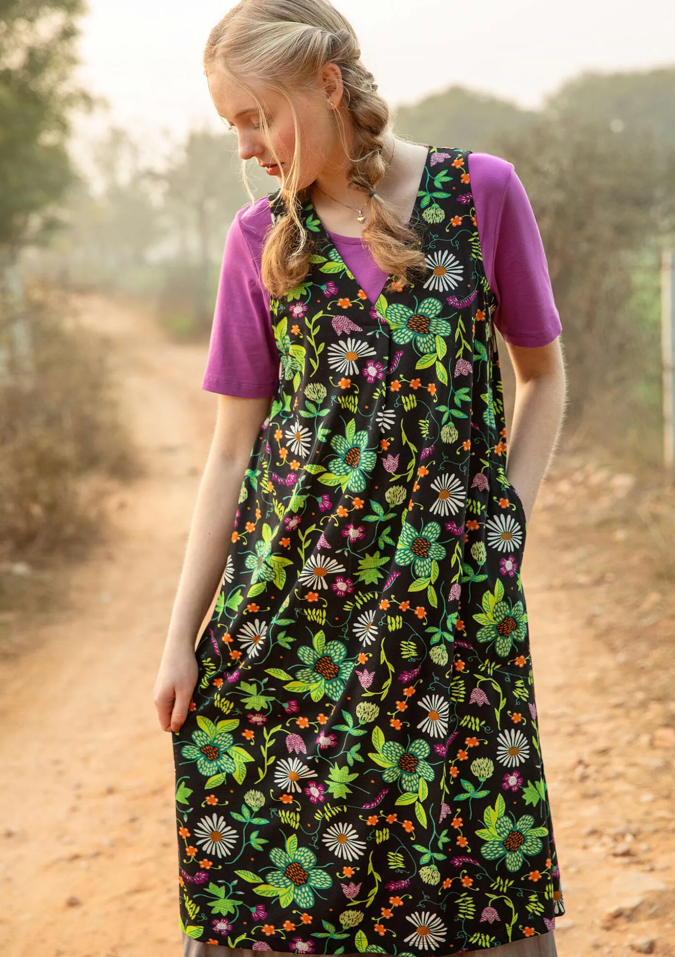 Gudrun Sjödén Jerseykleid „Midsommarsol“ aus Bio-Baumwolle^ Kleider
