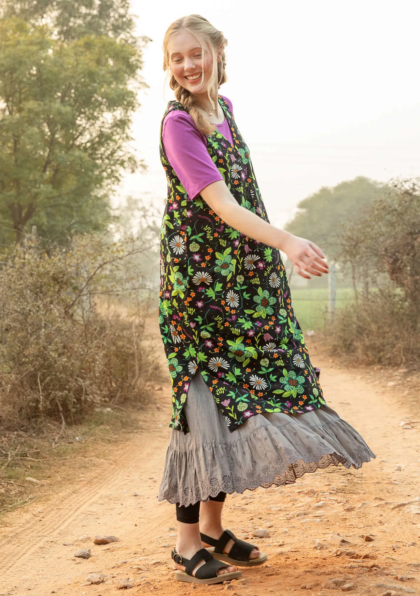 Gudrun Sjödén Jerseykleid „Midsommarsol“ aus Bio-Baumwolle^ Kleider