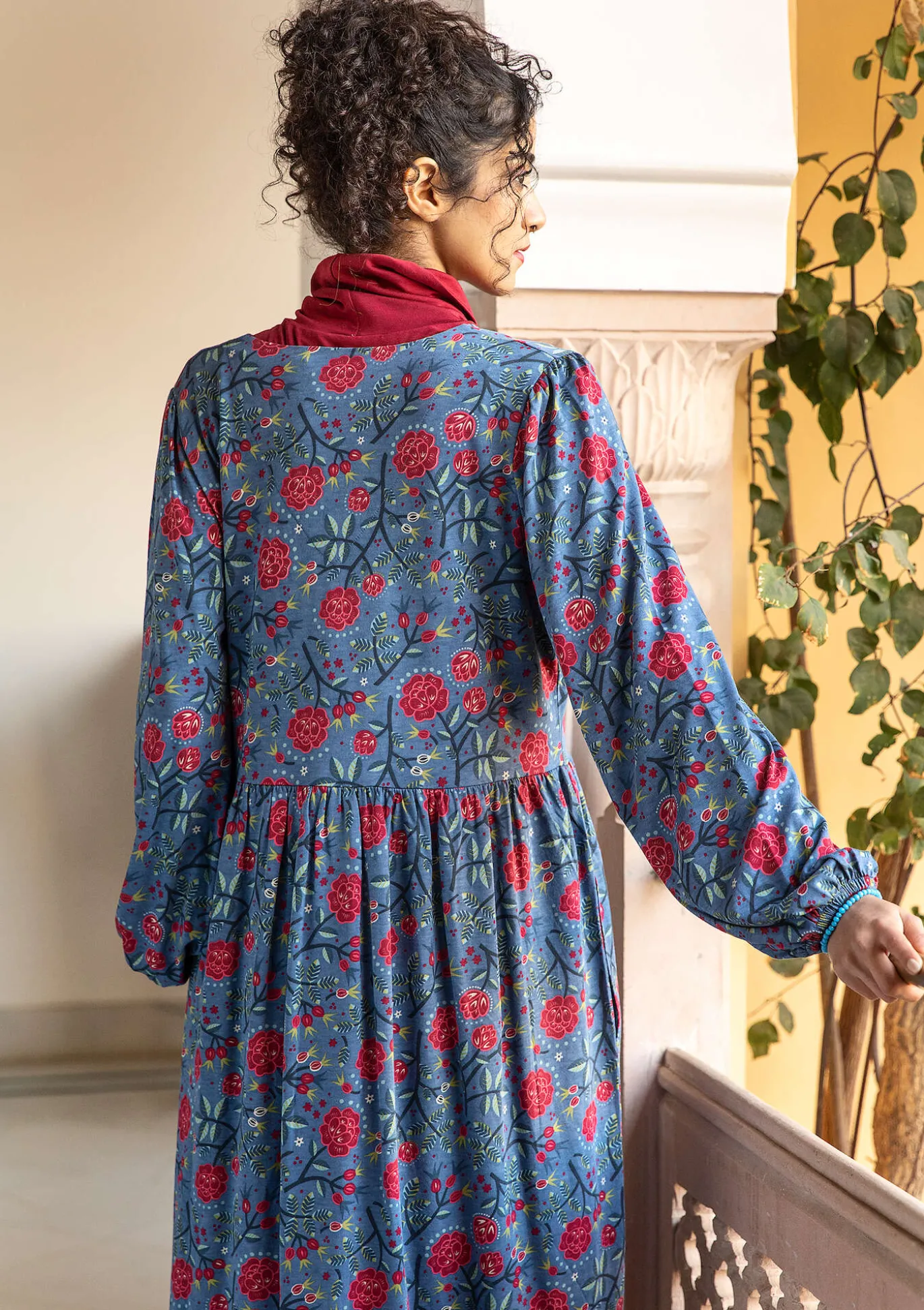 Gudrun Sjödén Jerseykleid „Nyponros“ aus Bio-Baumwolle/Modal^ Kleider