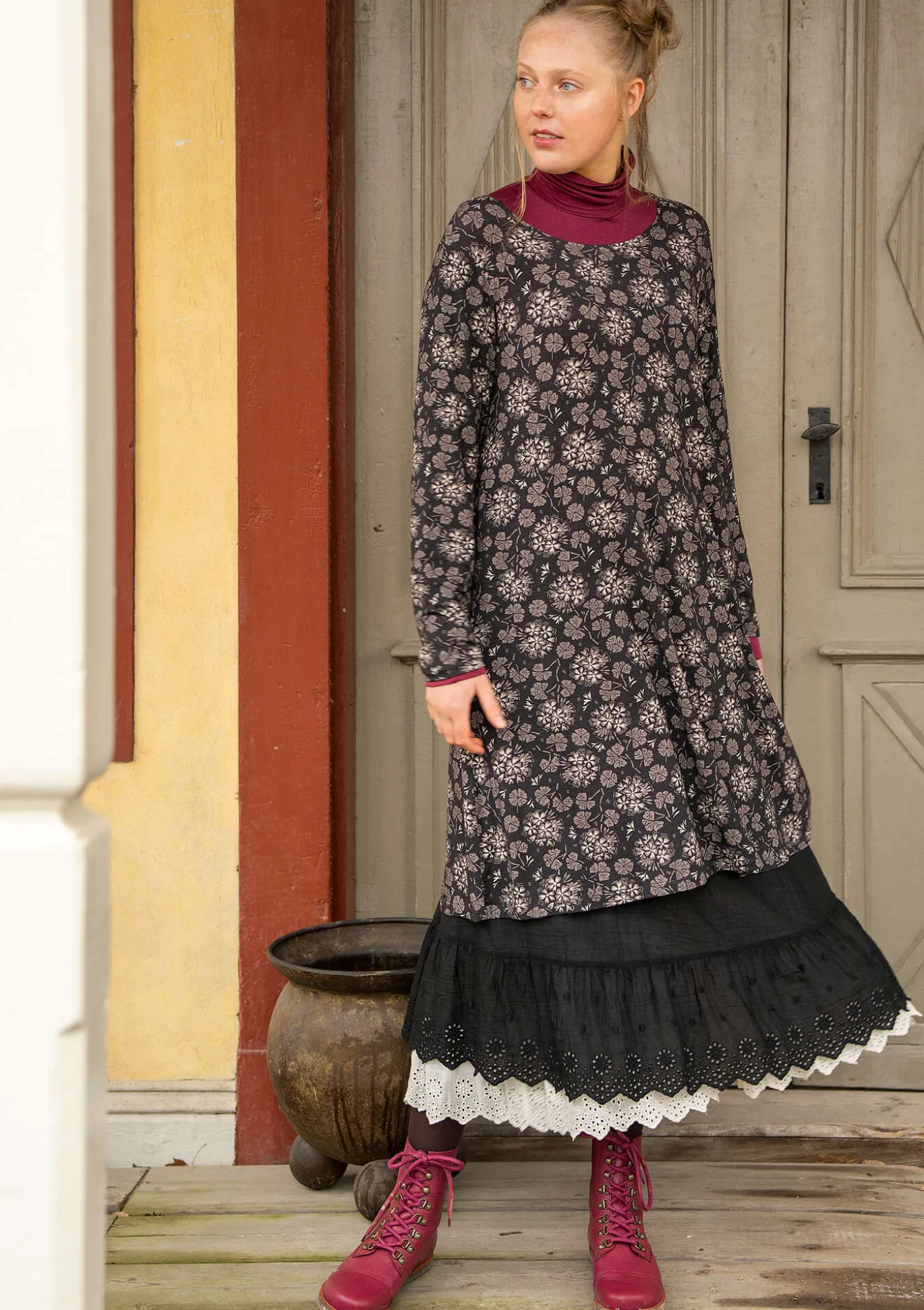 Gudrun Sjödén Jerseykleid „Pelargon“ aus Lyocell/Elasthan^ Kleider