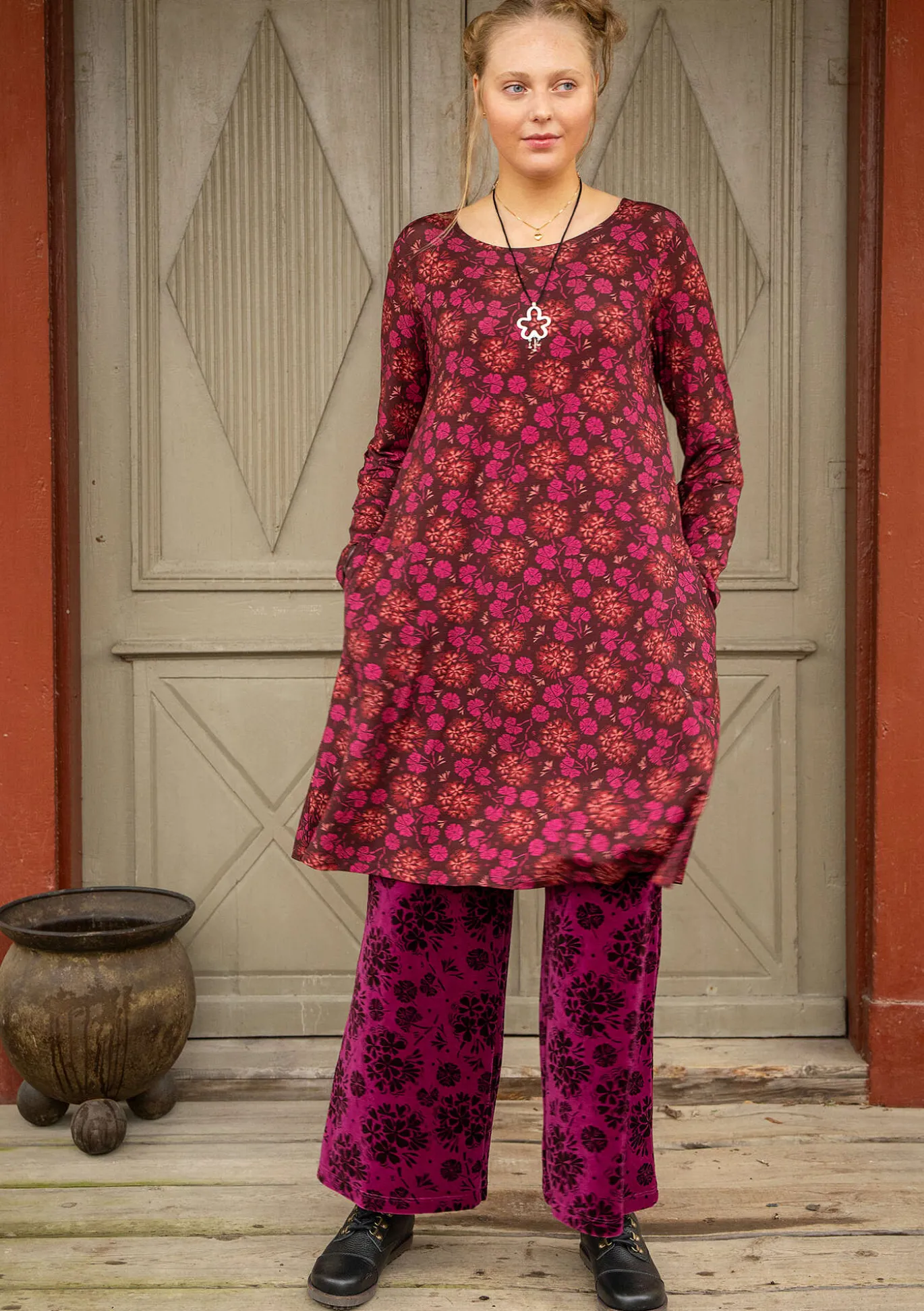 Gudrun Sjödén Jerseykleid „Pelargon“ aus Lyocell/Elasthan^ Kleider