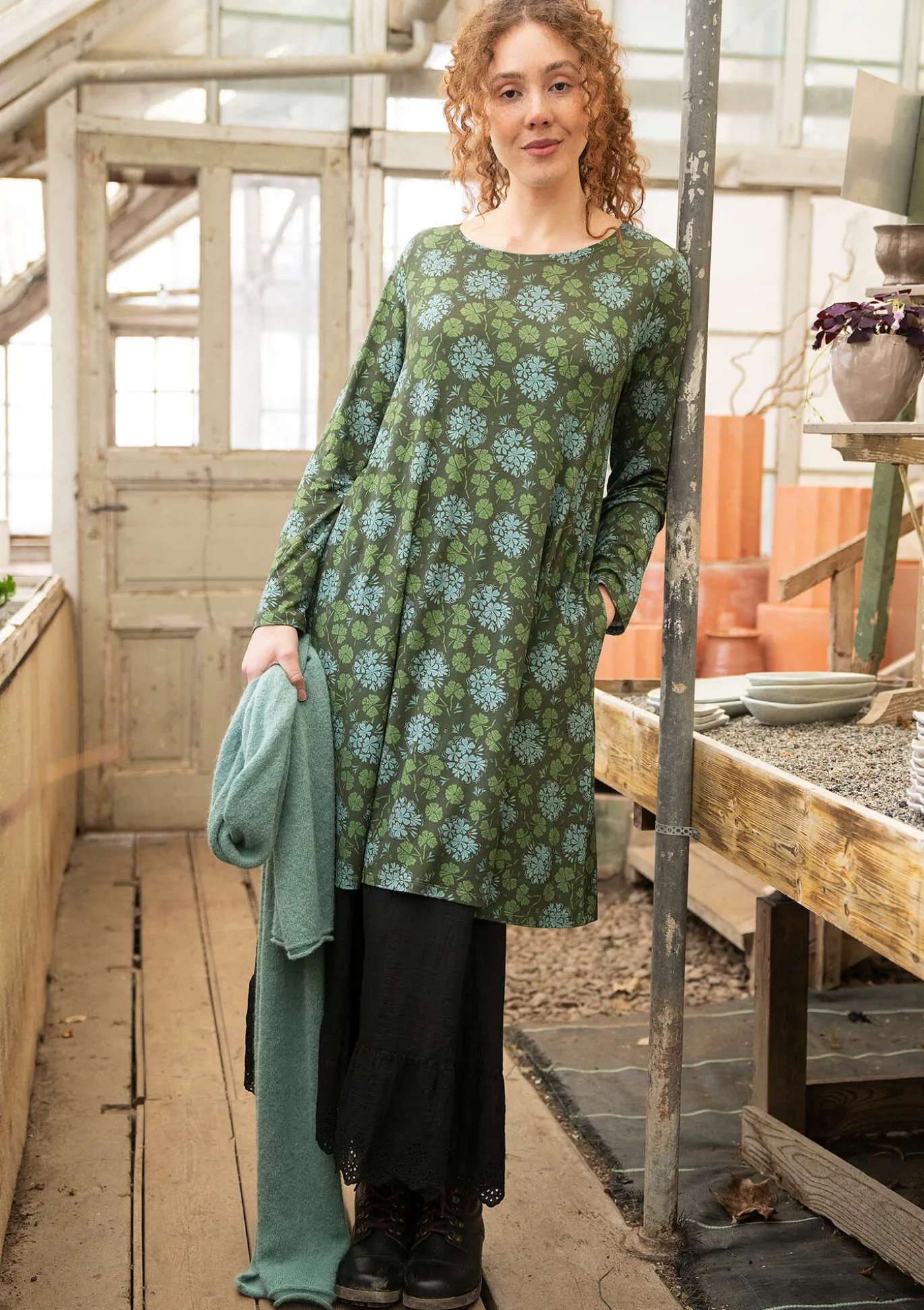 Gudrun Sjödén Jerseykleid „Pelargon“ aus Lyocell/Elasthan^ Kleider