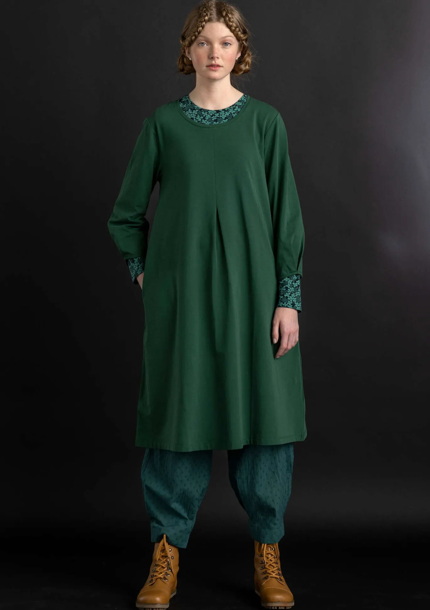 Gudrun Sjödén Jerseykleid „Ylva“ aus Bio-Baumwolle/Elasthan^ Kleider