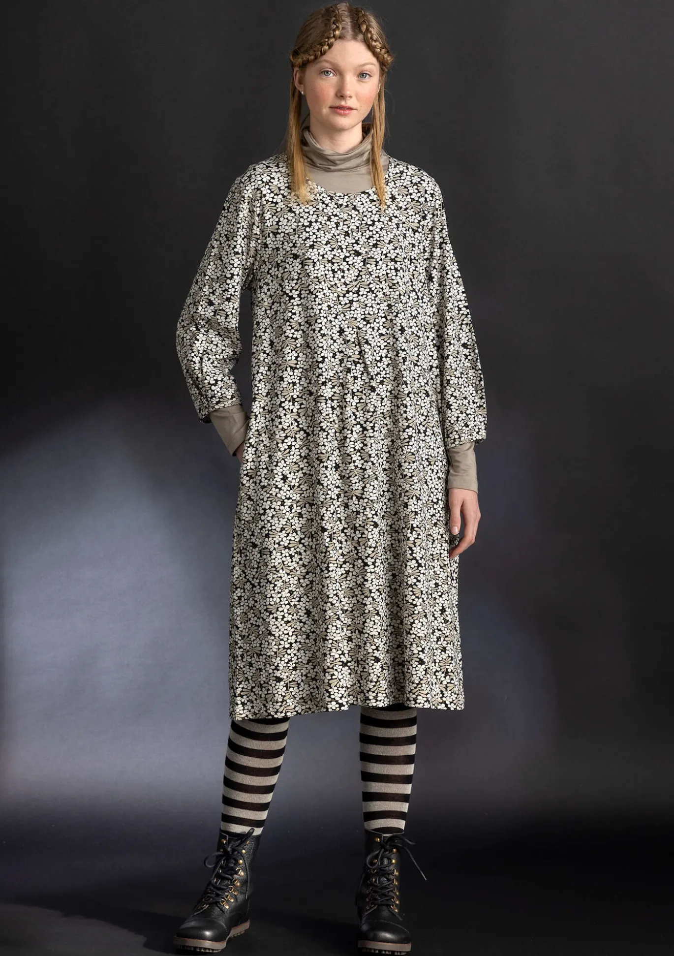 Gudrun Sjödén Jerseykleid „Ylva“ aus Bio-Baumwolle/Elasthan^ Kleider