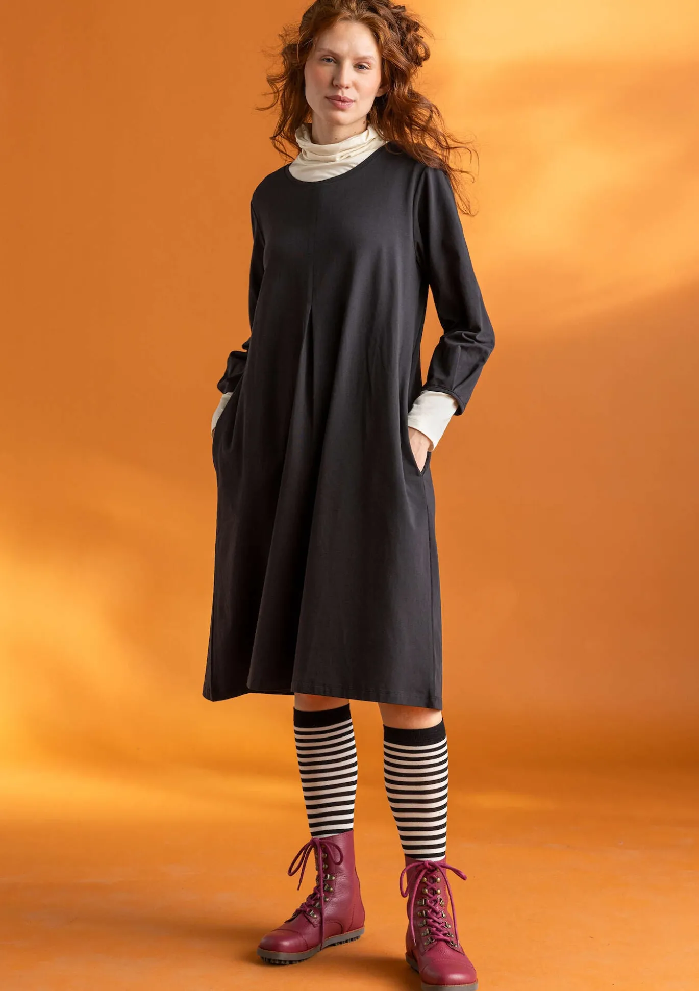 Gudrun Sjödén Jerseykleid „Ylva“ aus Bio-Baumwolle/Elasthan^ Kleider