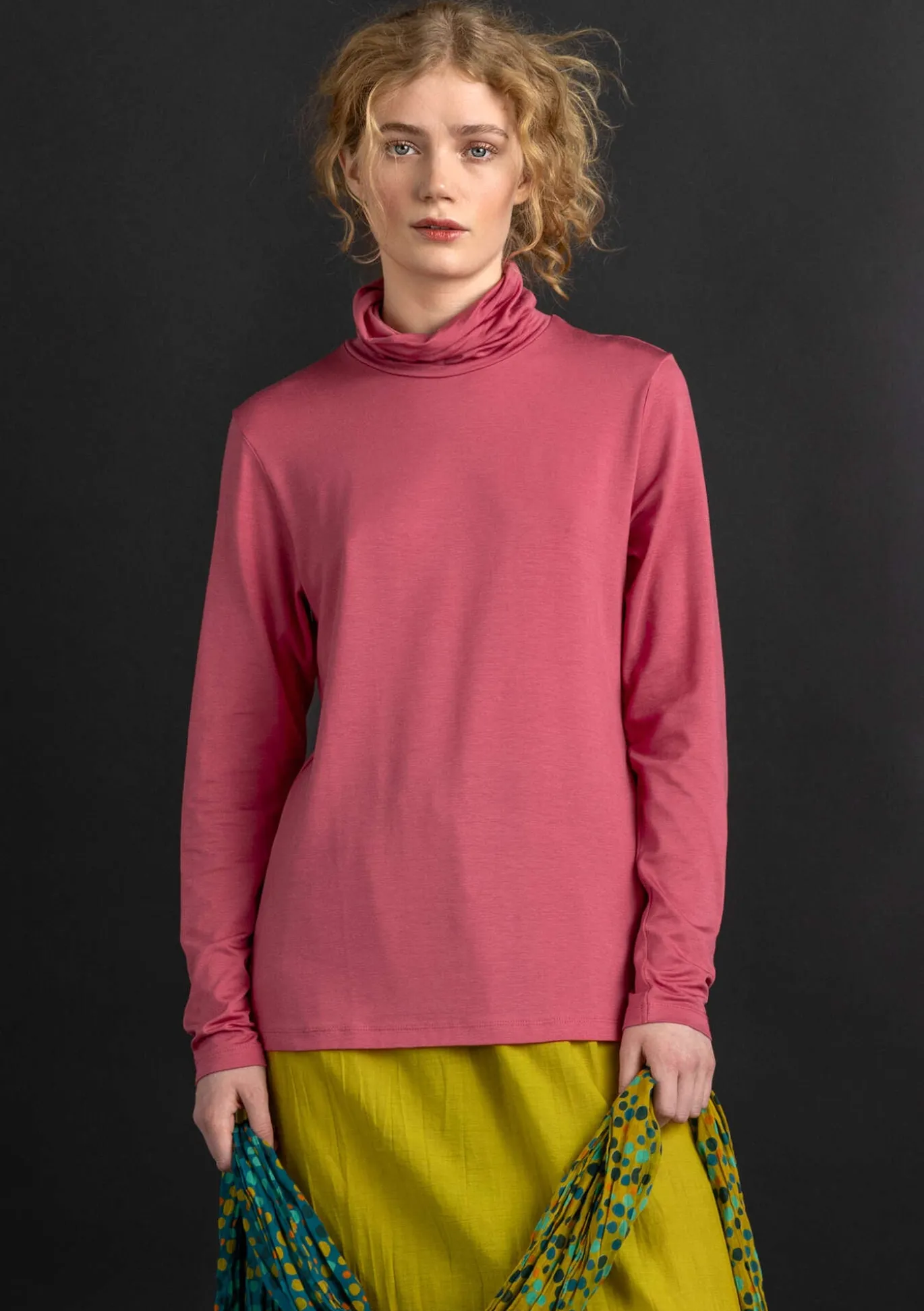 Gudrun Sjödén Jersey-Rollkragenshirt aus Lyocell/Elasthan^ Pullover & Shirts
