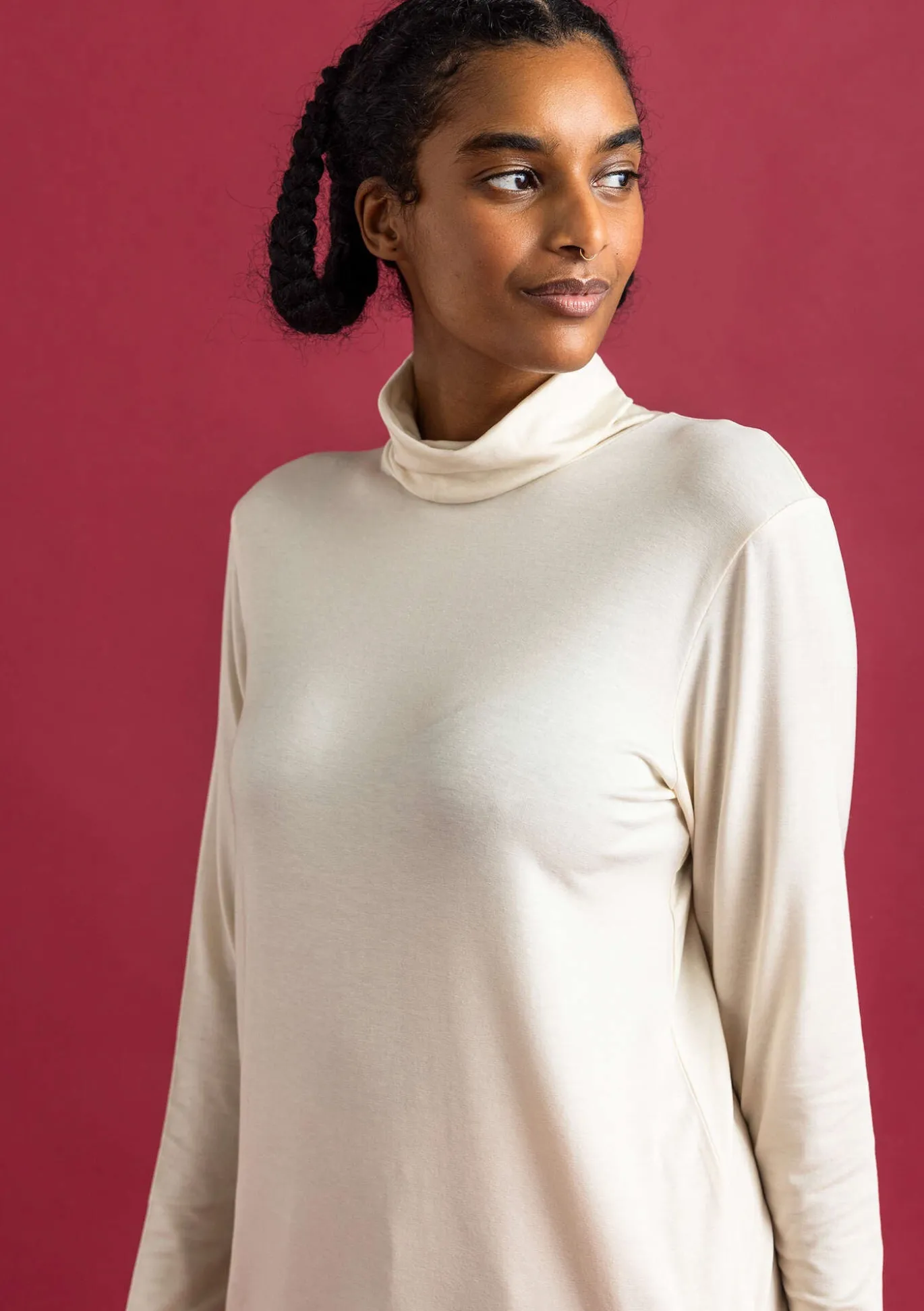 Gudrun Sjödén Jersey-Rollkragenshirt aus Lyocell/Elasthan^ Pullover & Shirts