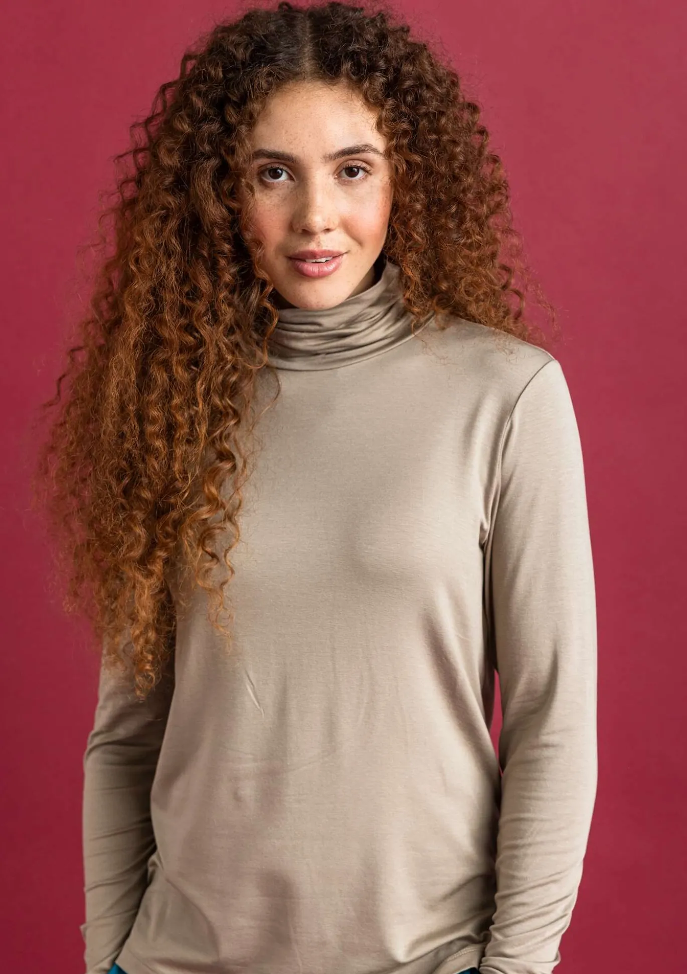 Gudrun Sjödén Jersey-Rollkragenshirt aus Lyocell/Elasthan^ Pullover & Shirts