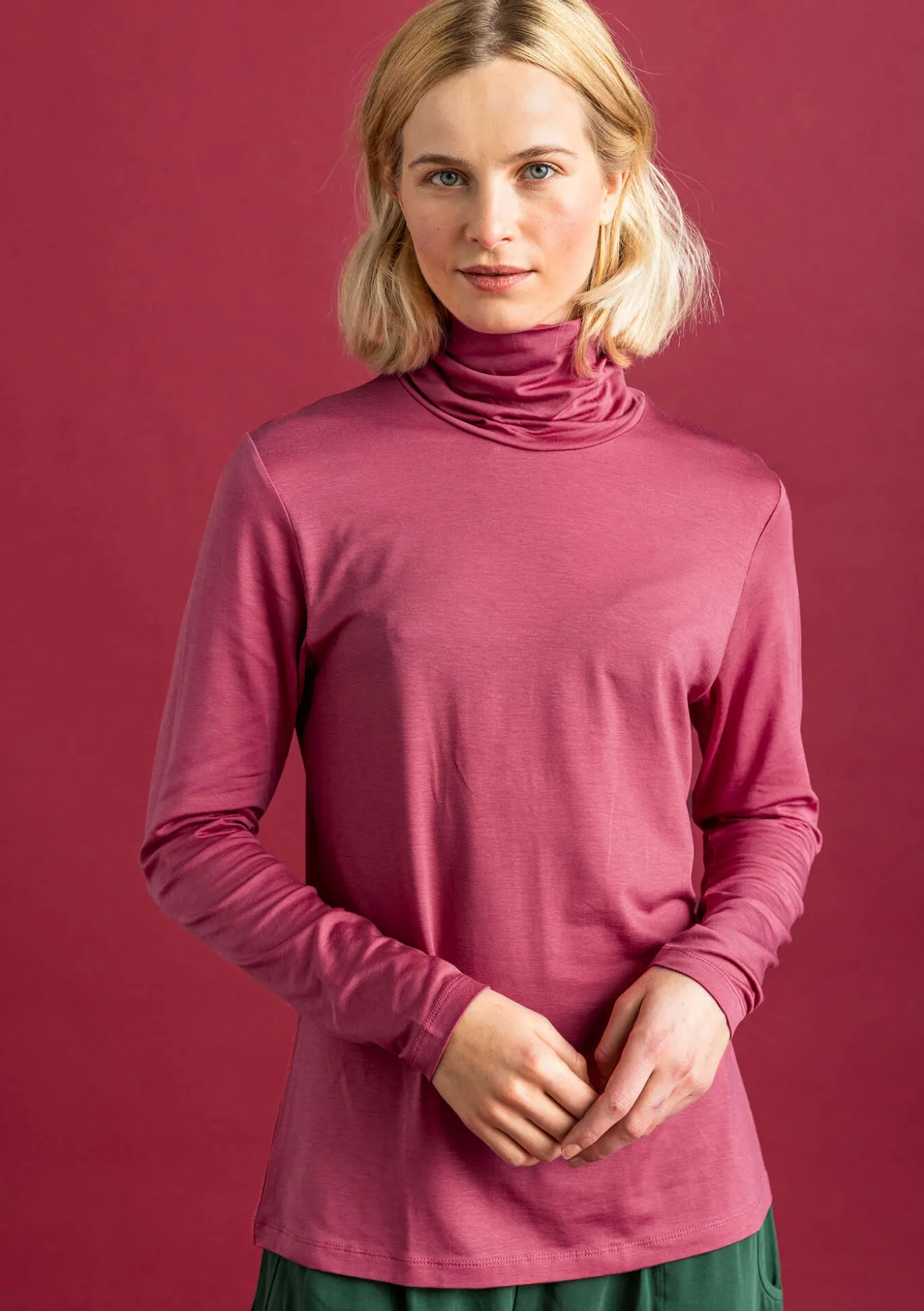 Gudrun Sjödén Jersey-Rollkragenshirt aus Lyocell/Elasthan^ Pullover & Shirts