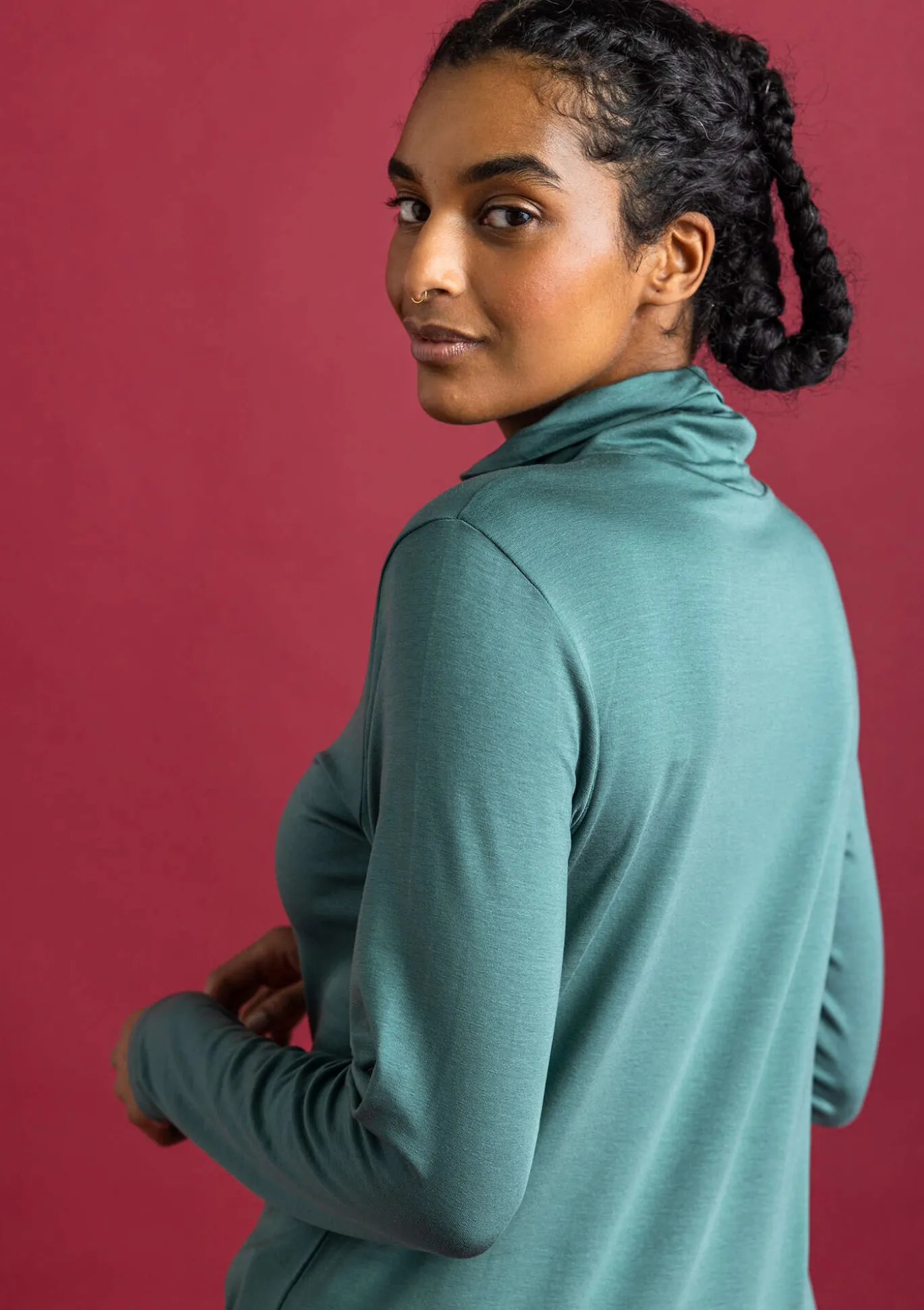 Gudrun Sjödén Jersey-Rollkragenshirt aus Lyocell/Elasthan^ Pullover & Shirts
