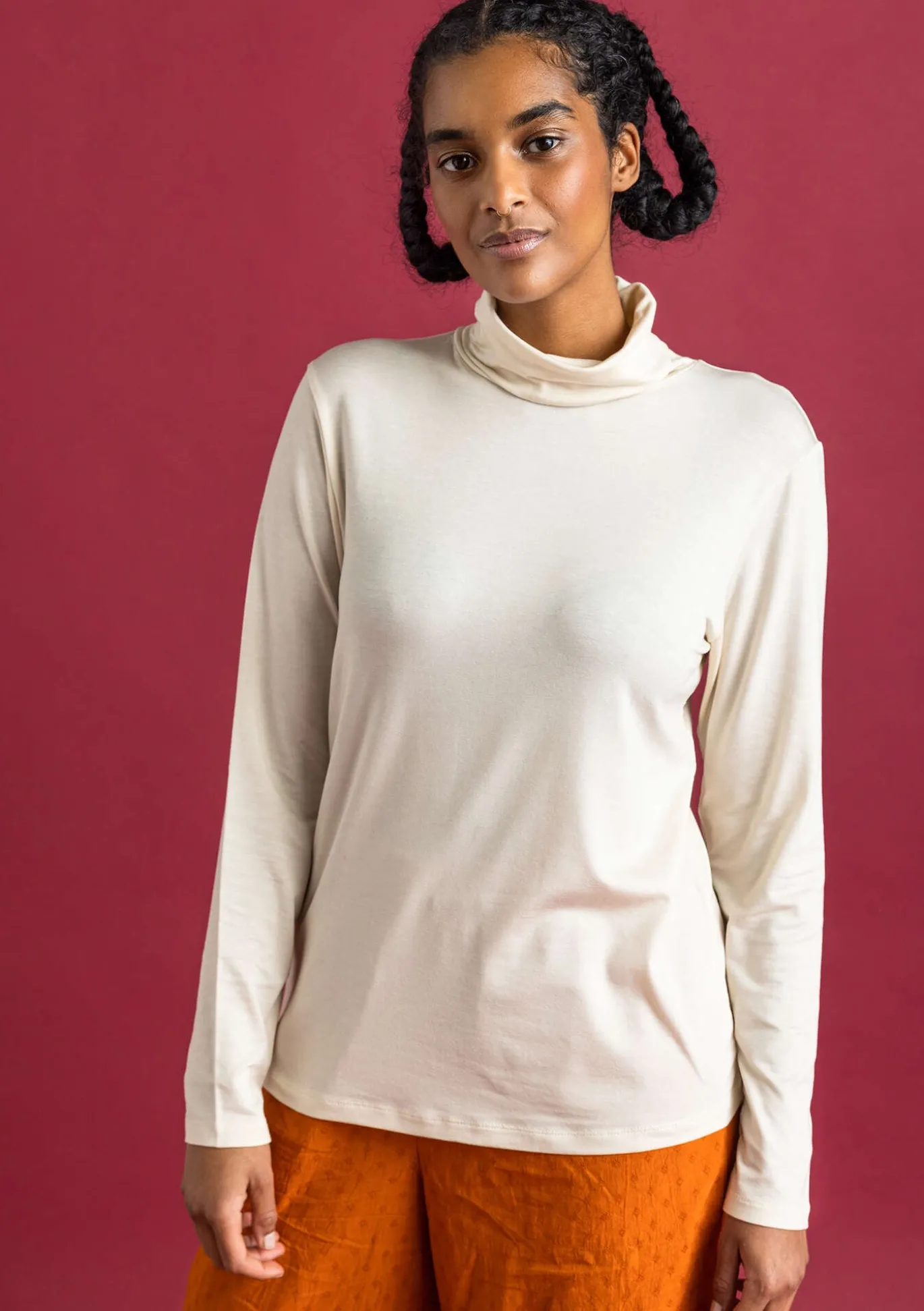 Gudrun Sjödén Jersey-Rollkragenshirt aus Lyocell/Elasthan^ Pullover & Shirts