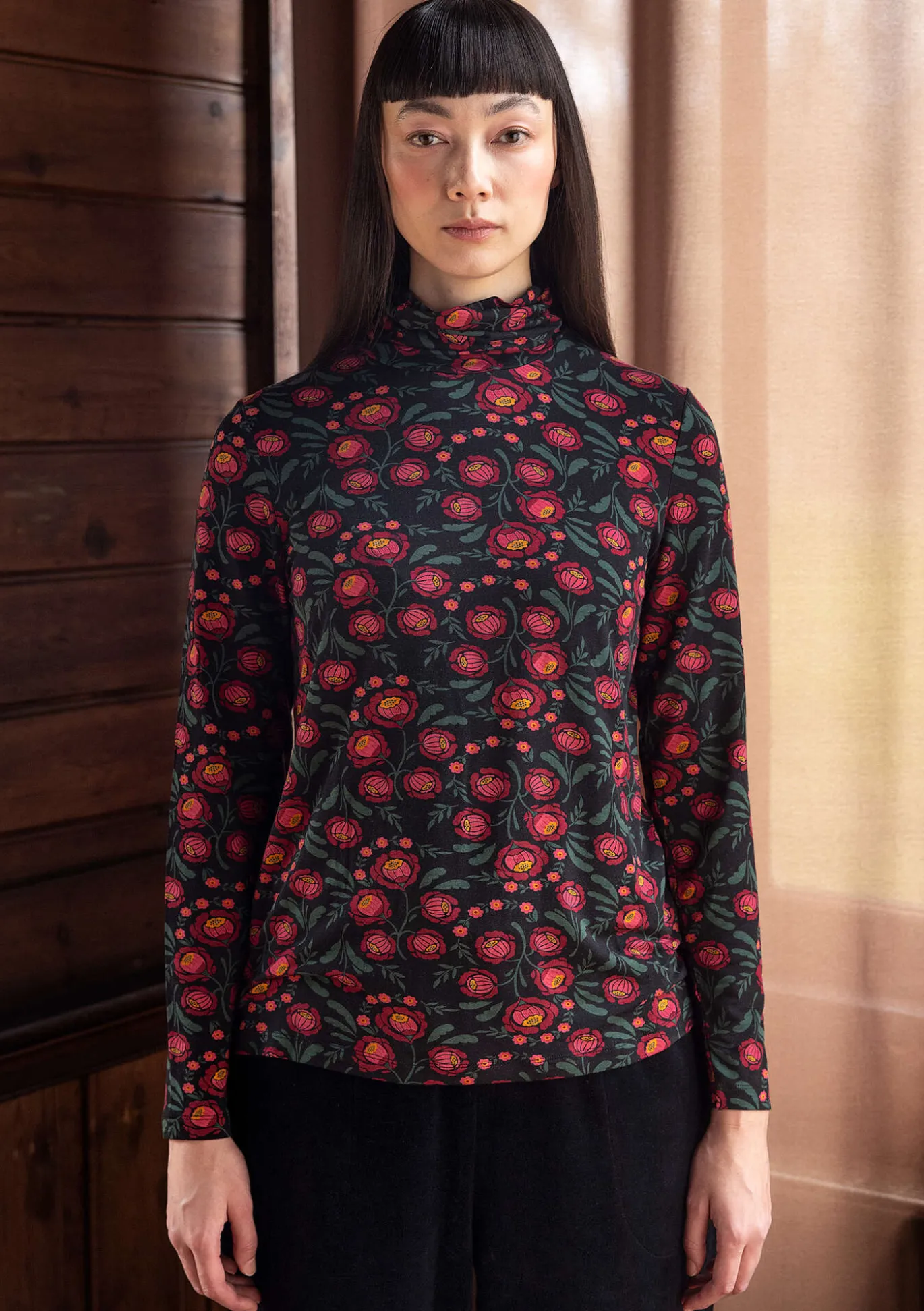 Gudrun Sjödén Jersey-Rollkragenshirt „Dagny“ aus Lyocell/Elasthan^ Pullover & Shirts