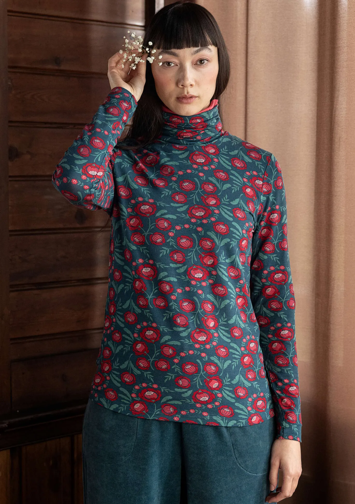 Gudrun Sjödén Jersey-Rollkragenshirt „Dagny“ aus Lyocell/Elasthan^ Pullover & Shirts