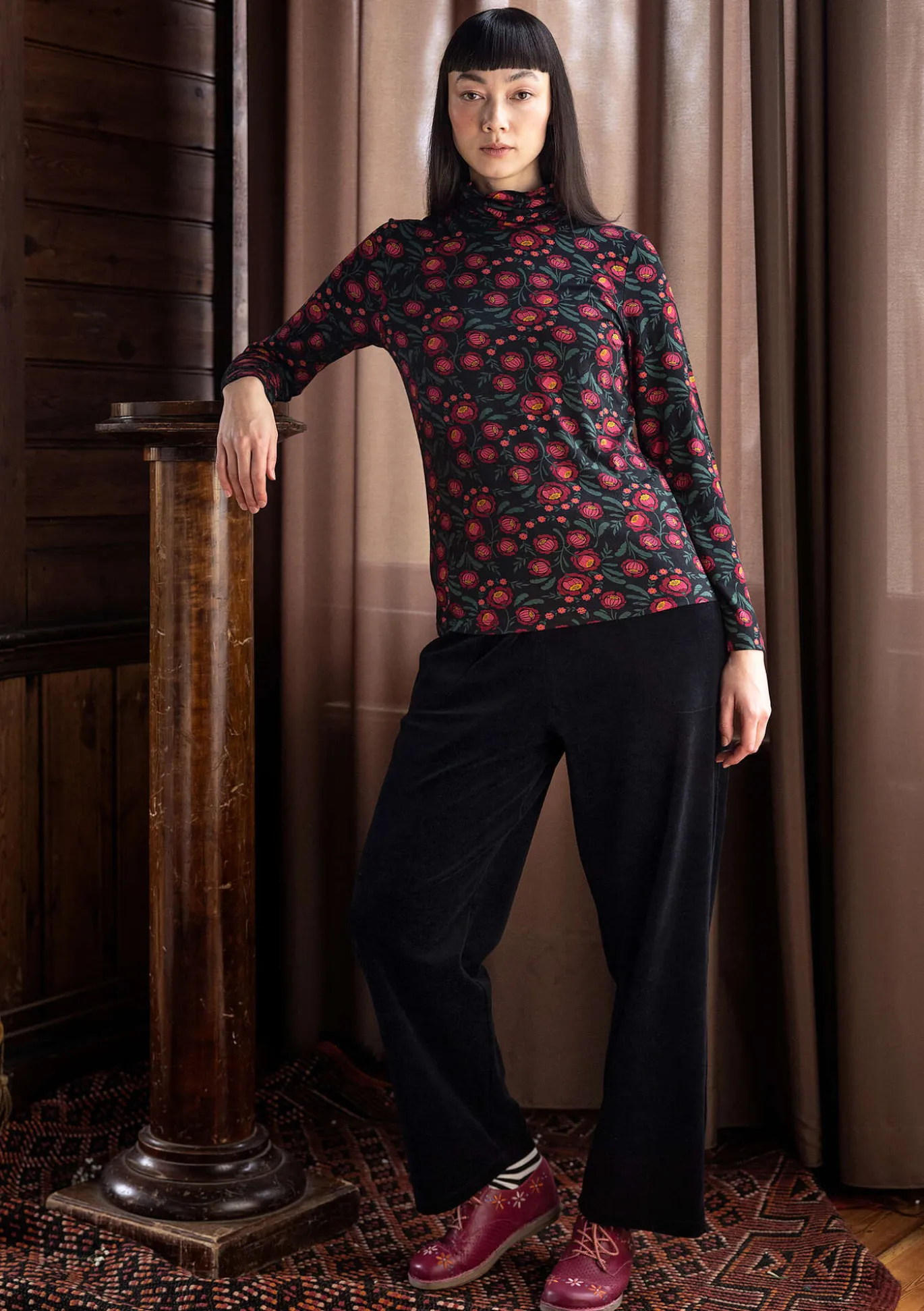 Gudrun Sjödén Jersey-Rollkragenshirt „Dagny“ aus Lyocell/Elasthan^ Pullover & Shirts