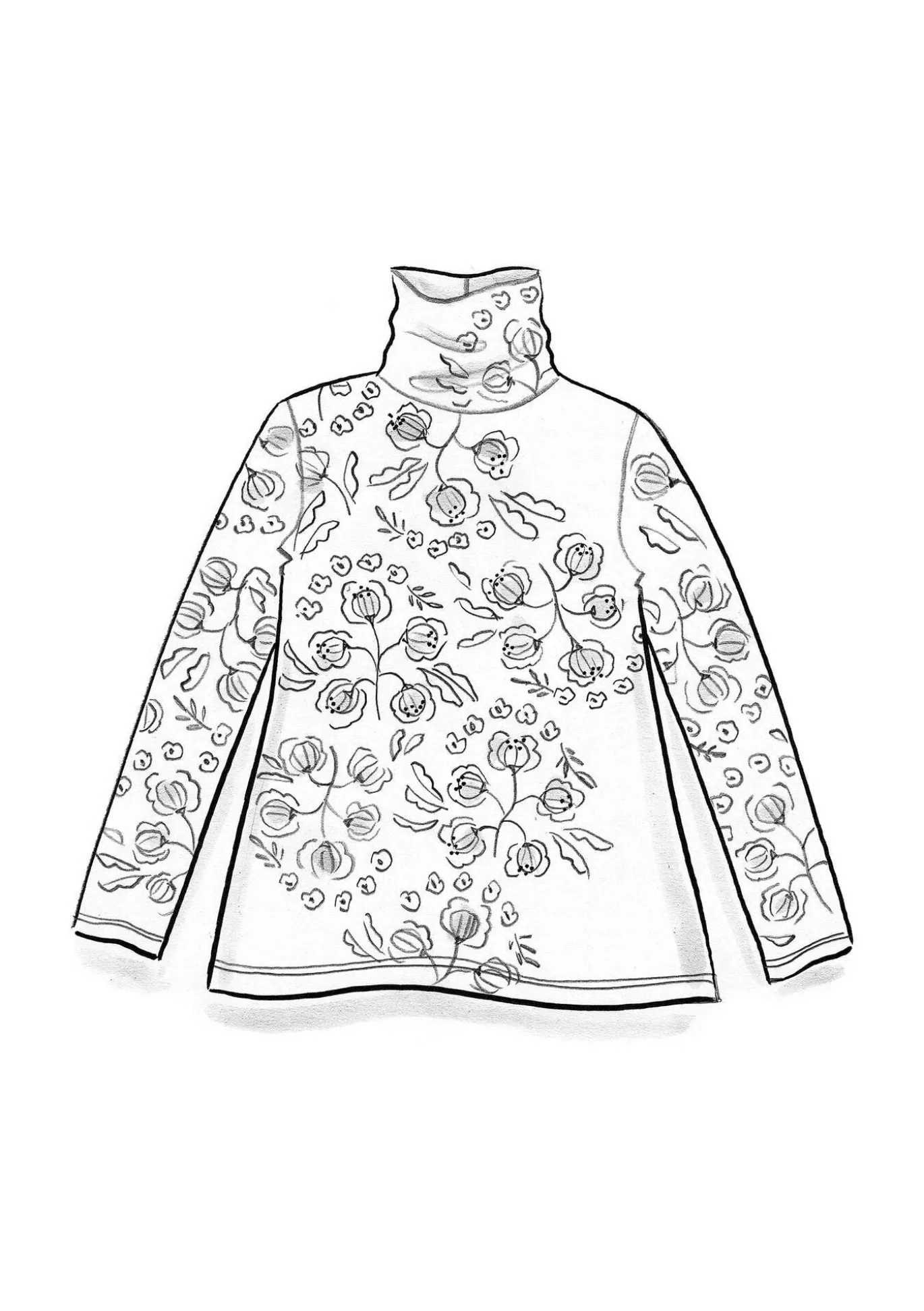 Gudrun Sjödén Jersey-Rollkragenshirt „Dagny“ aus Lyocell/Elasthan^ Pullover & Shirts