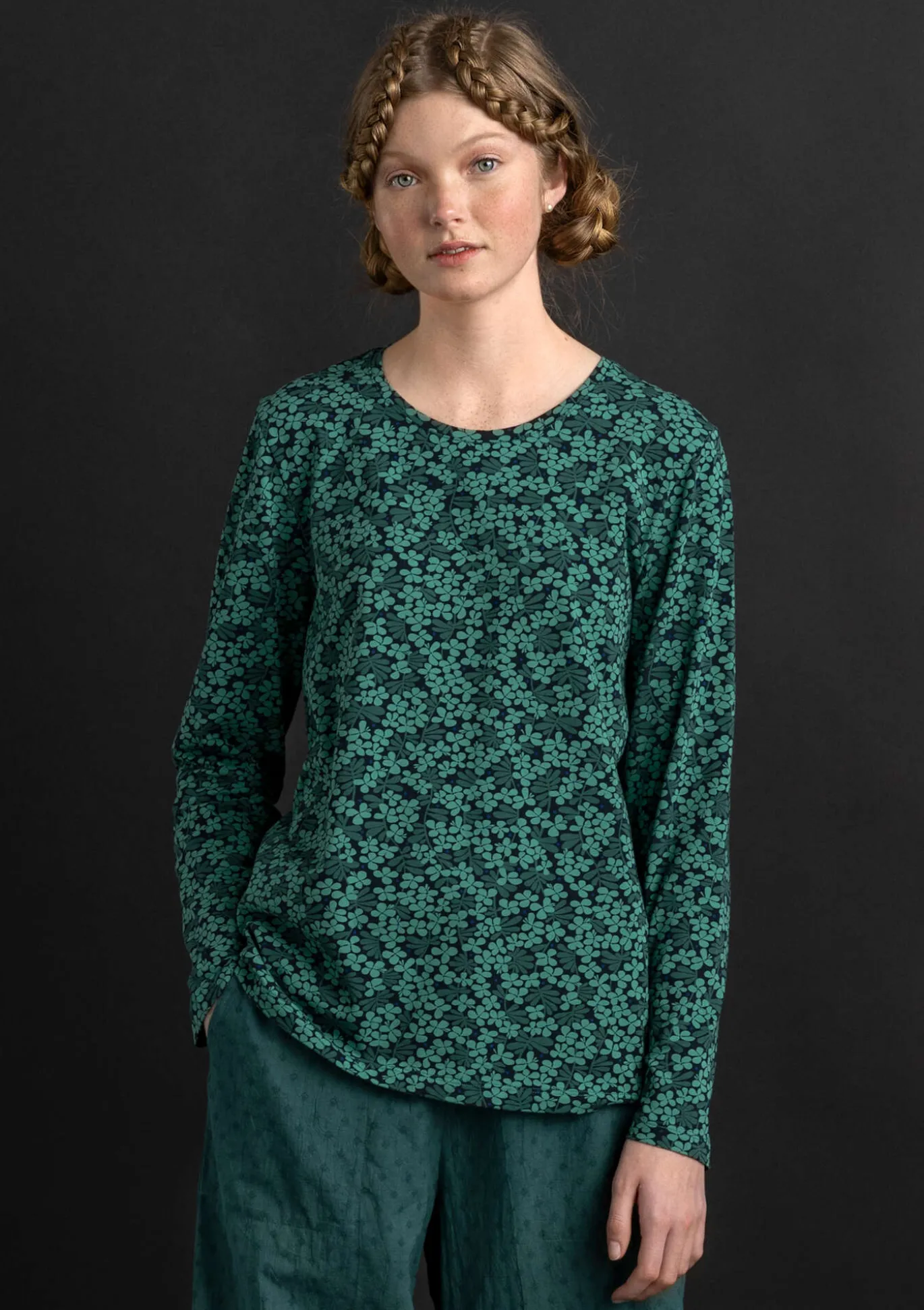 Gudrun Sjödén Jerseyshirt „Ylva“ aus Bio-Baumwolle/Elasthan^ Pullover & Shirts
